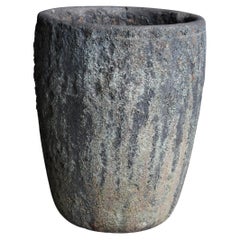 Japanese Used Crucible 1920s-1940s / Melting Pot Flower Vase Wabisabi