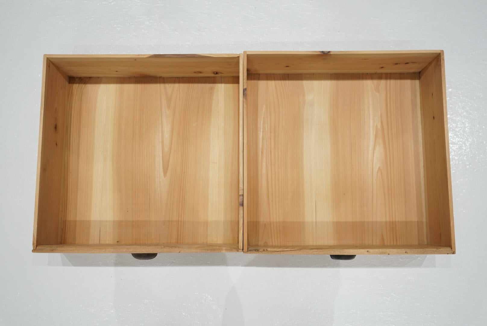 Japanese Antique Cupboard Glass sliding door storage shelf Japandi For Sale 9