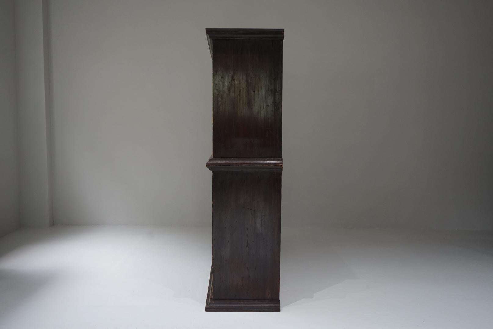 Armoire ancienne japonaise Etagères de rangement Wabi-Sabi Japandi en vente 11
