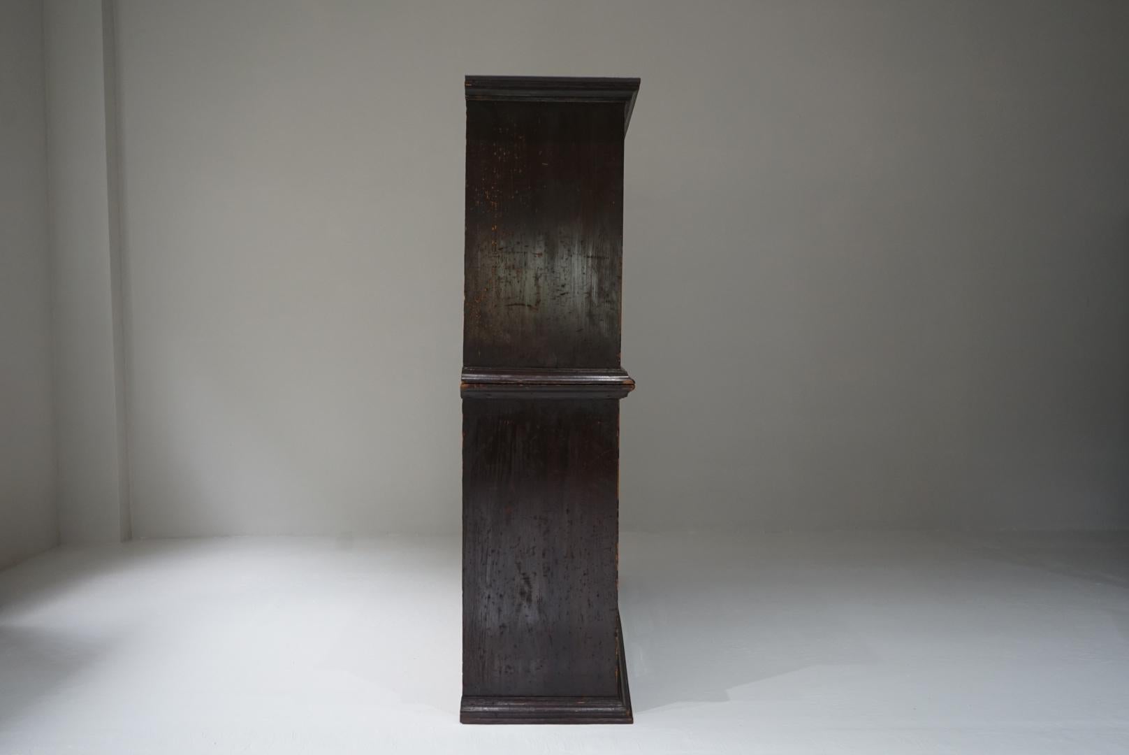 Armoire ancienne japonaise Etagères de rangement Wabi-Sabi Japandi en vente 12
