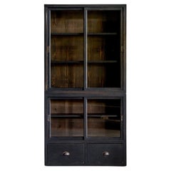 Japanese Antique Cupboard with Black Finish, Early Showa Period '1926-'