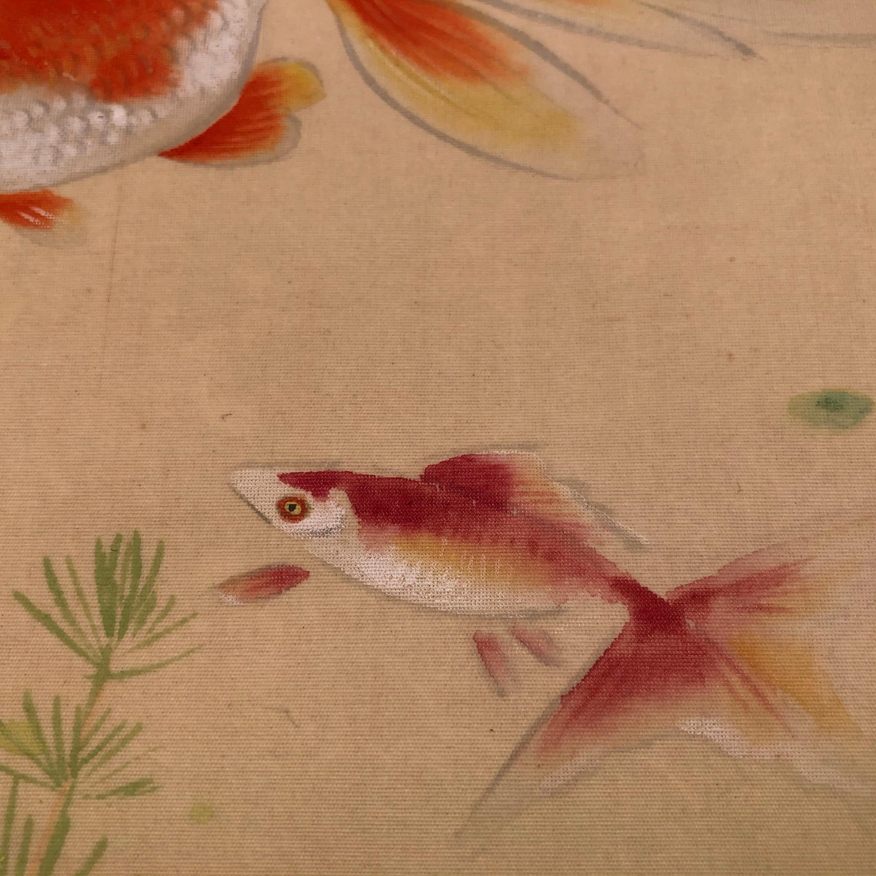 Japanische Antike Zarte Hand gemalt 