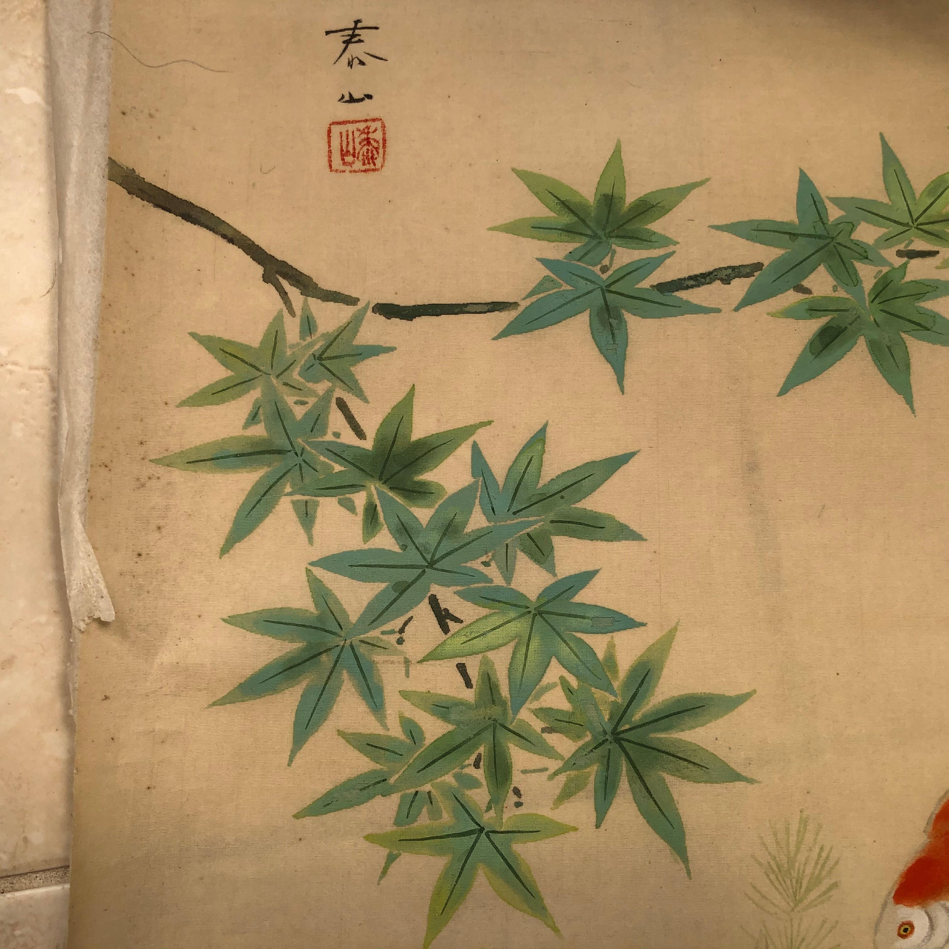 Japanische Antike Zarte Hand gemalt 