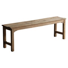 Japanese Used Dining Bench, Primitive Japanese Wooden Bench, Wabi-Sabi