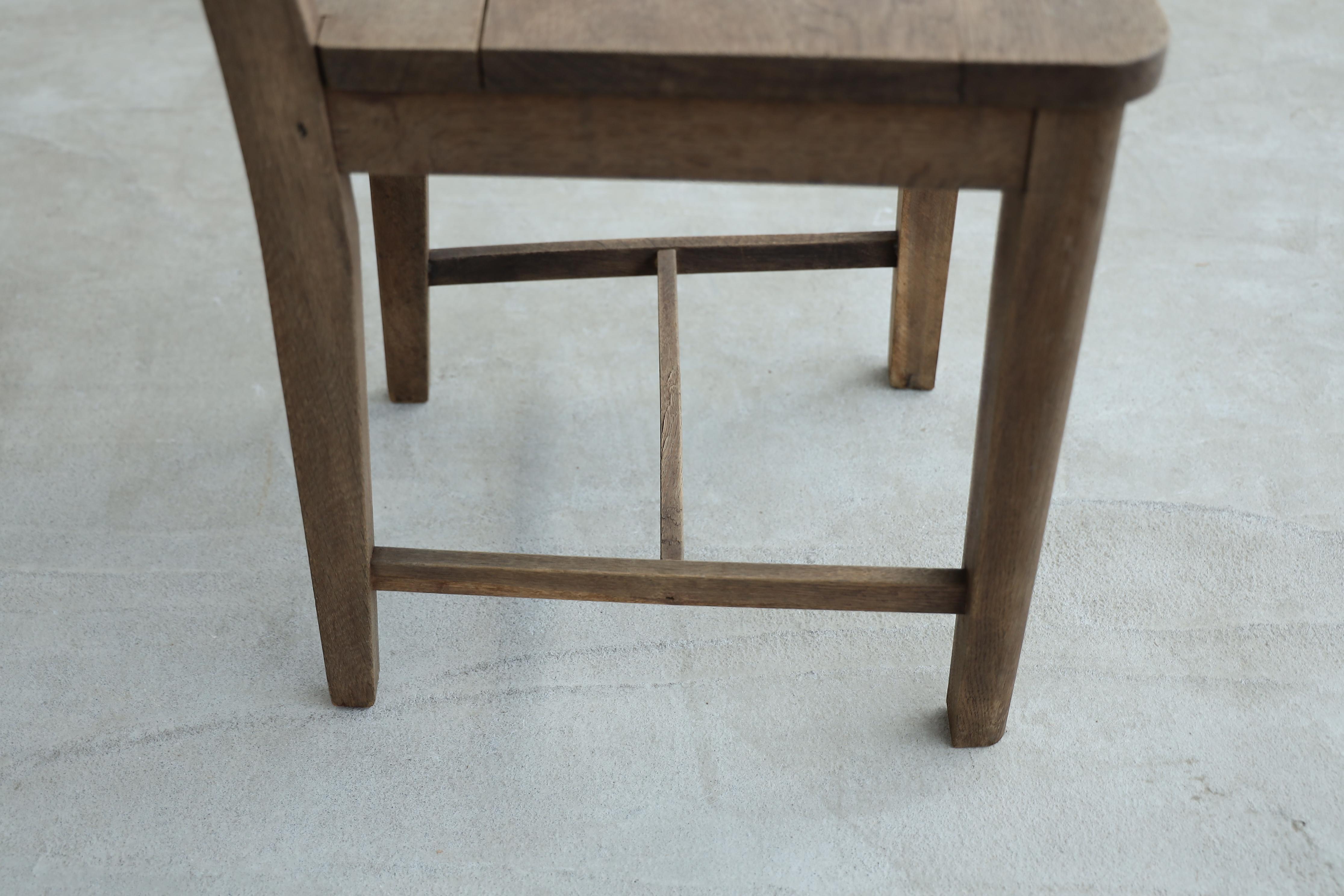 Sedie da pranzo antiche giapponesi, set di 2, sedia in legno primitiva, Wabi-Sabi in vendita 4