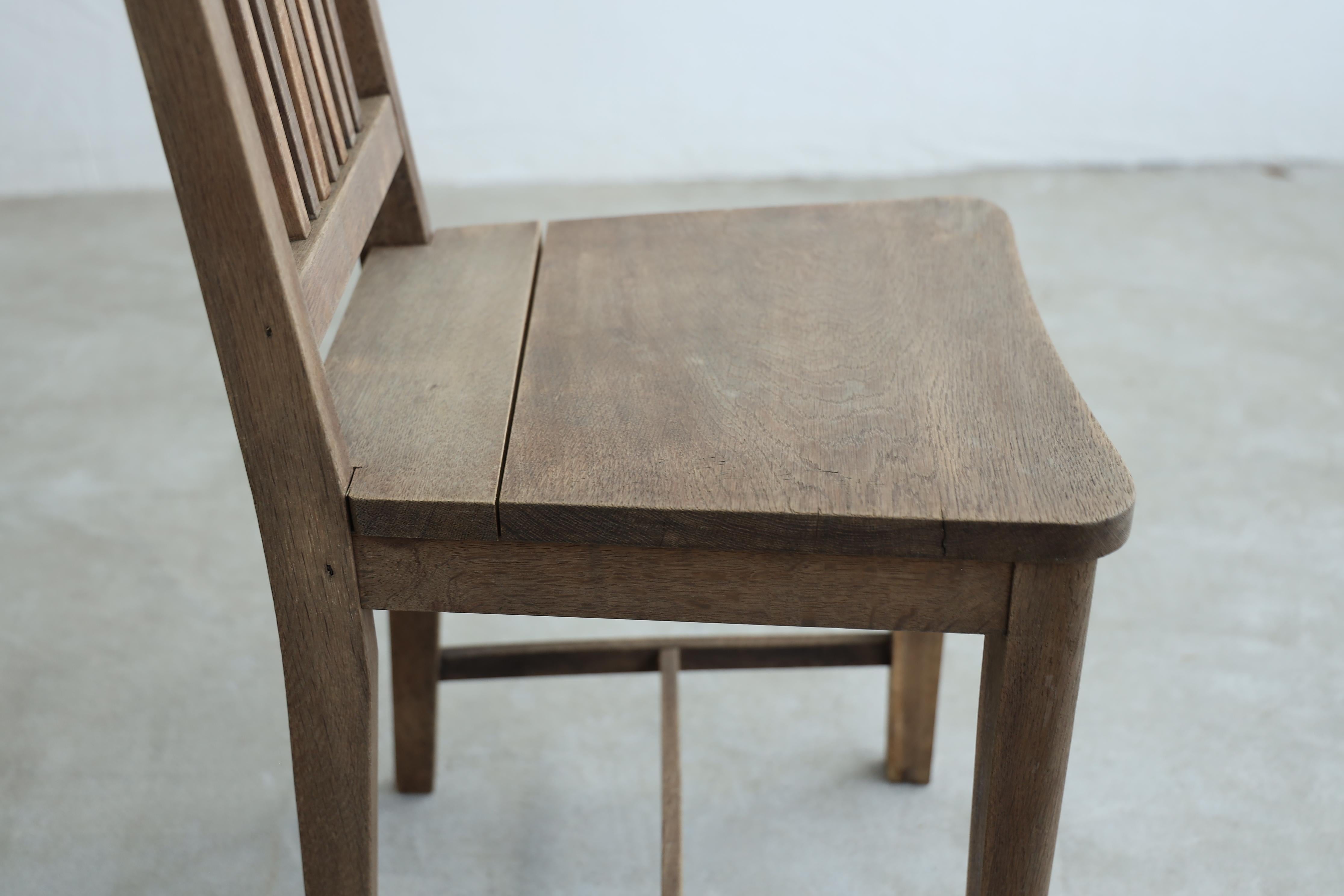 Sedie da pranzo antiche giapponesi, set di 2, sedia in legno primitiva, Wabi-Sabi in vendita 5