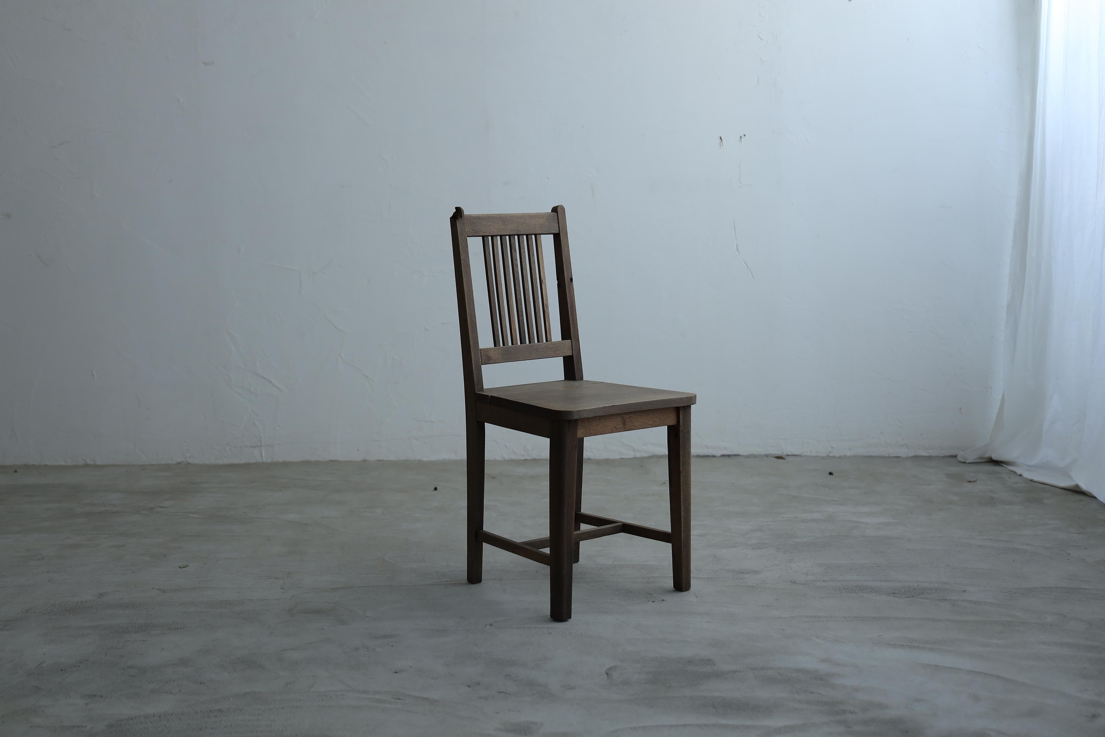 Sedie da pranzo antiche giapponesi, set di 2, sedia in legno primitiva, Wabi-Sabi in vendita 8