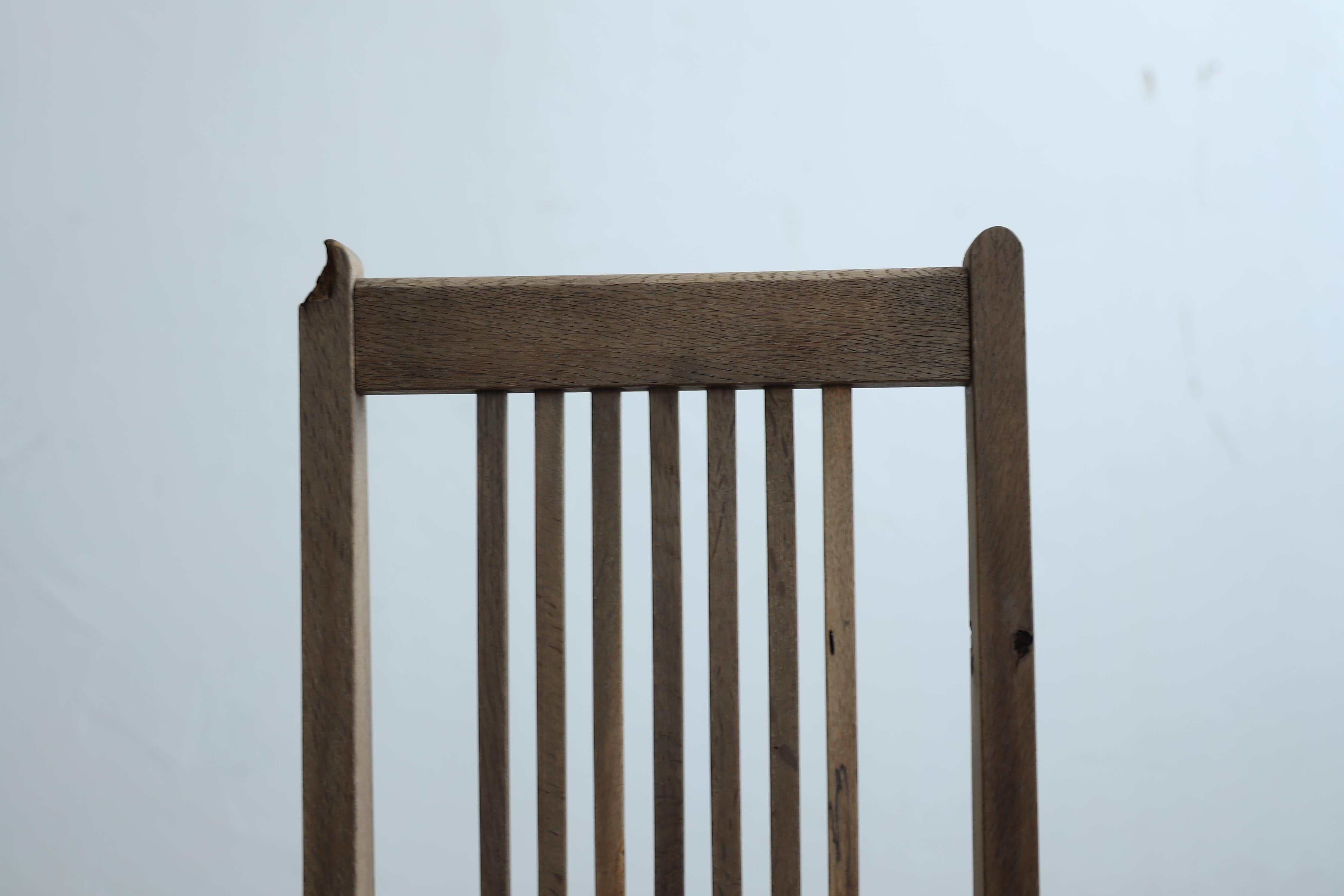 Sedie da pranzo antiche giapponesi, set di 2, sedia in legno primitiva, Wabi-Sabi in vendita 11
