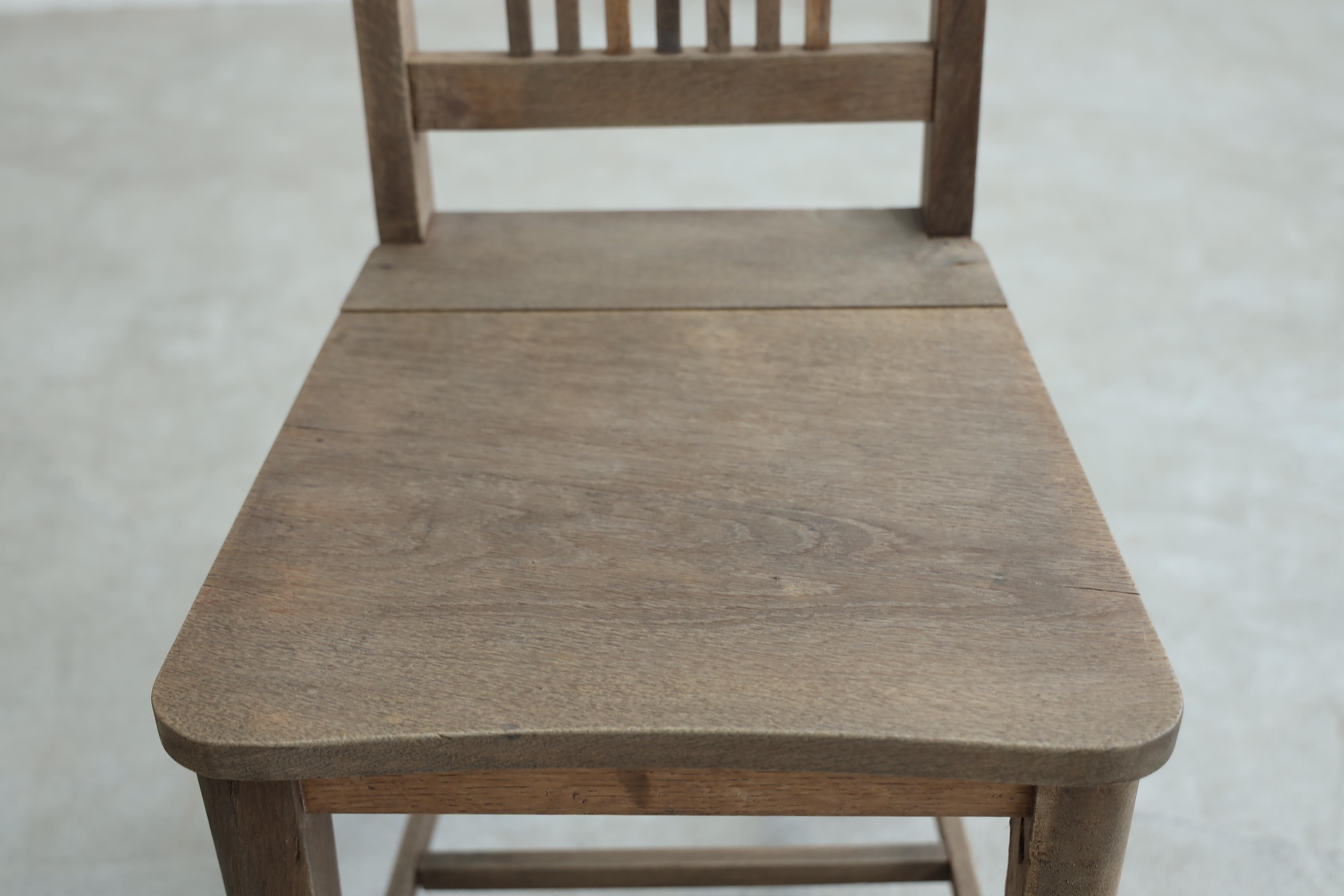 Sedie da pranzo antiche giapponesi, set di 2, sedia in legno primitiva, Wabi-Sabi in vendita 12