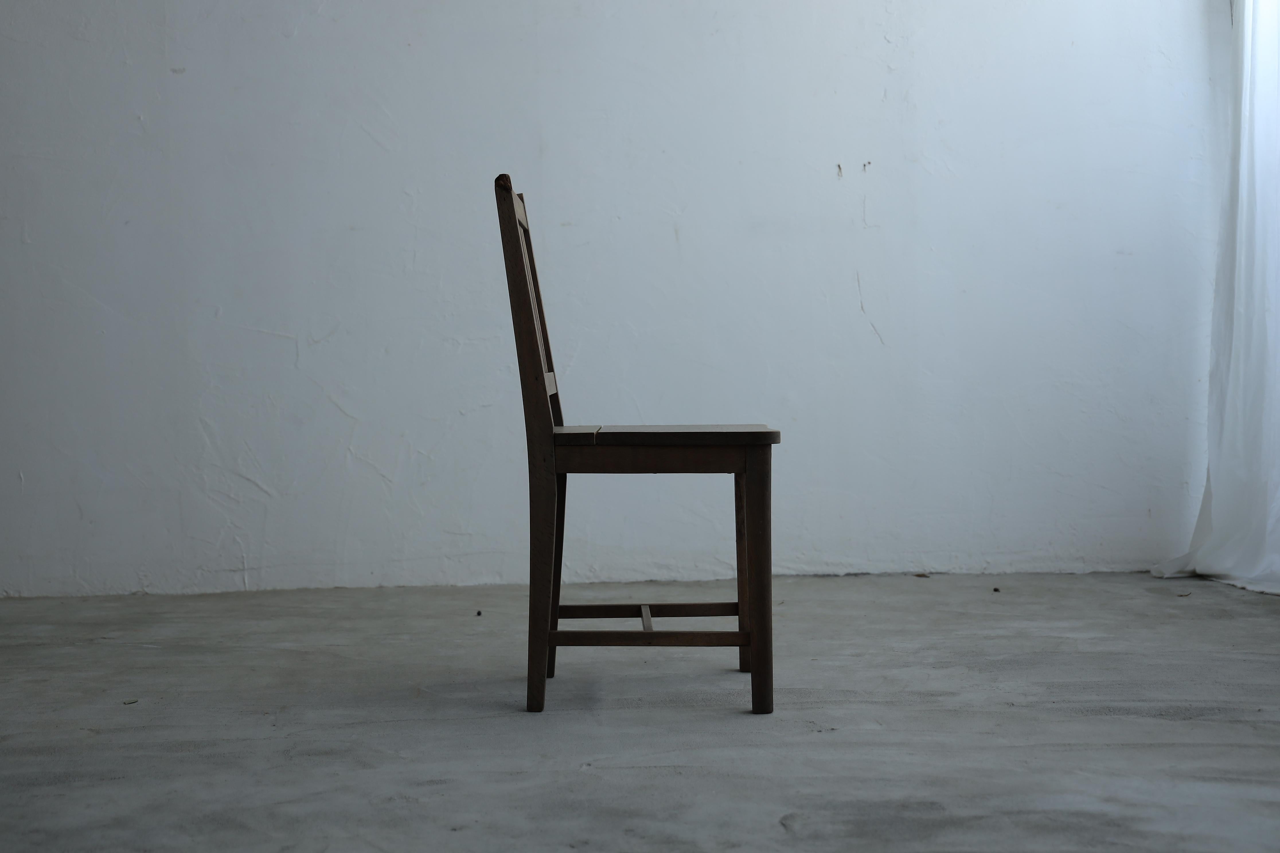 Sedie da pranzo antiche giapponesi, set di 2, sedia in legno primitiva, Wabi-Sabi in vendita 13