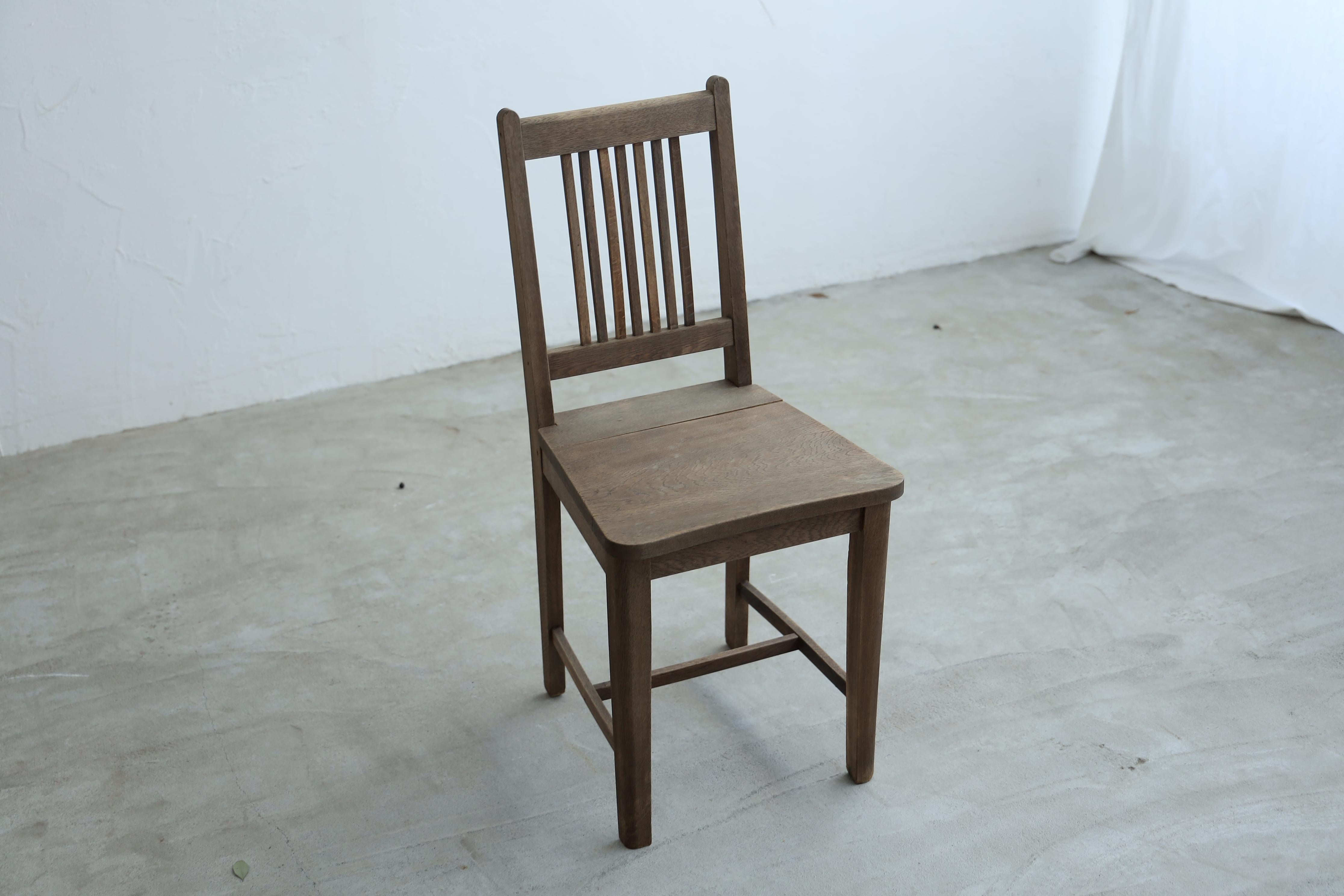 XX secolo Sedie da pranzo antiche giapponesi, set di 2, sedia in legno primitiva, Wabi-Sabi in vendita