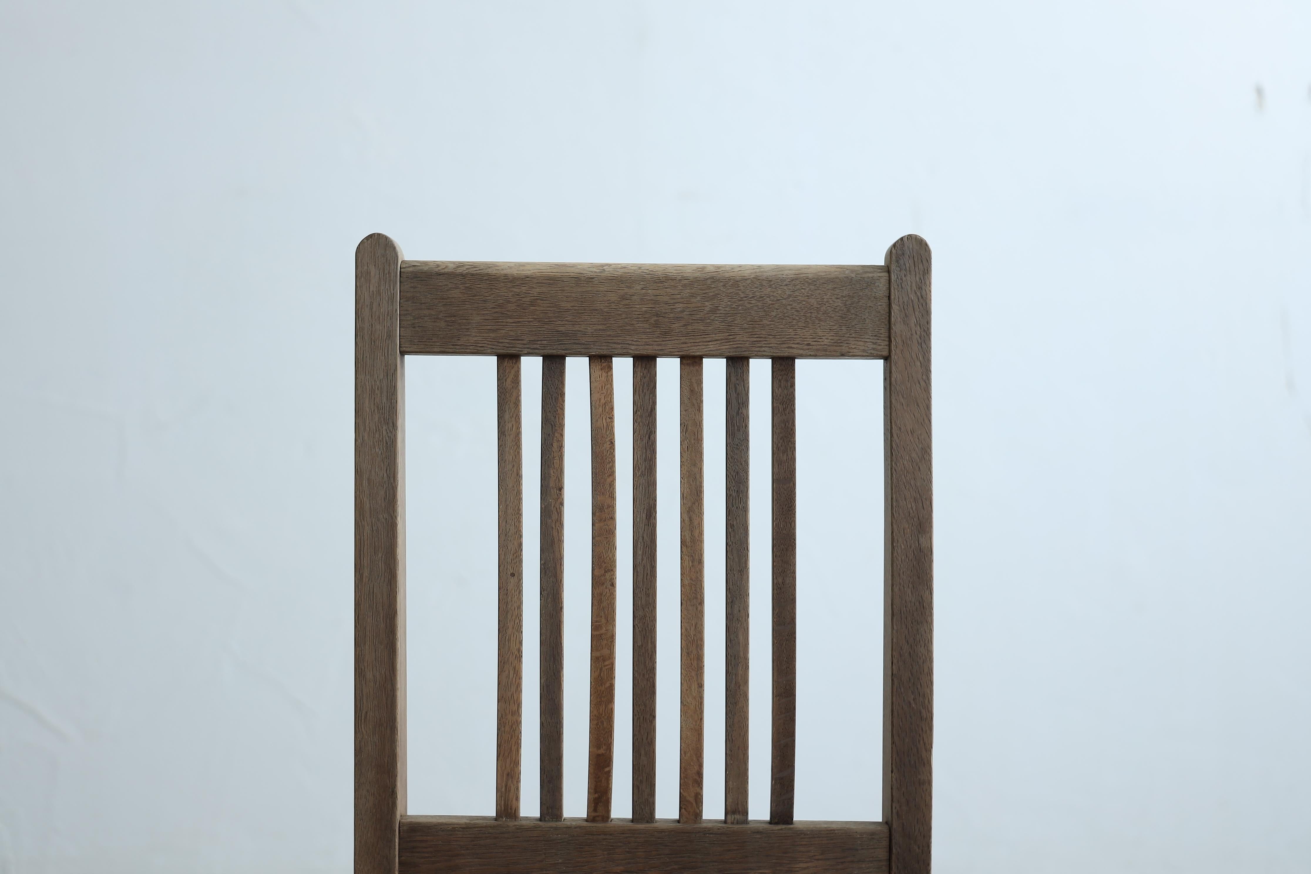 Legno Sedie da pranzo antiche giapponesi, set di 2, sedia in legno primitiva, Wabi-Sabi in vendita