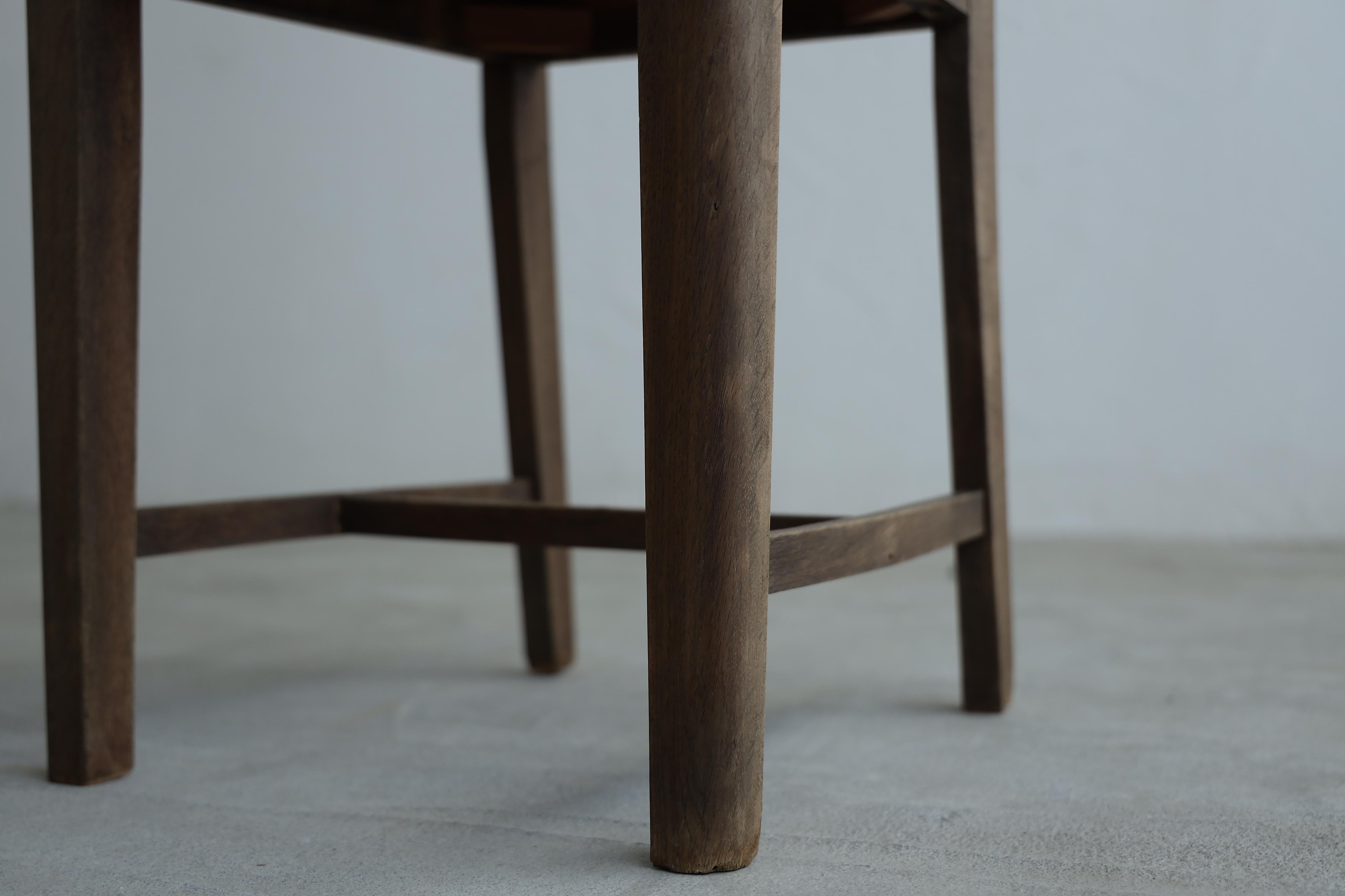 Sedie da pranzo antiche giapponesi, set di 2, sedia in legno primitiva, Wabi-Sabi in vendita 2