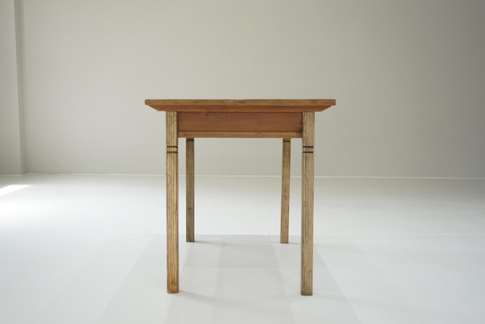 Japanese Antique Dining Table Desk Primitive Japandi For Sale 7