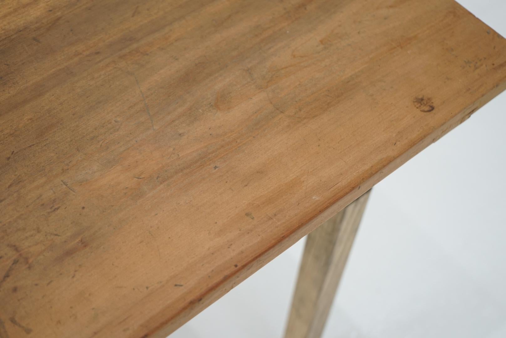 Japanese Antique Dining Table Desk Primitive Japandi For Sale 1