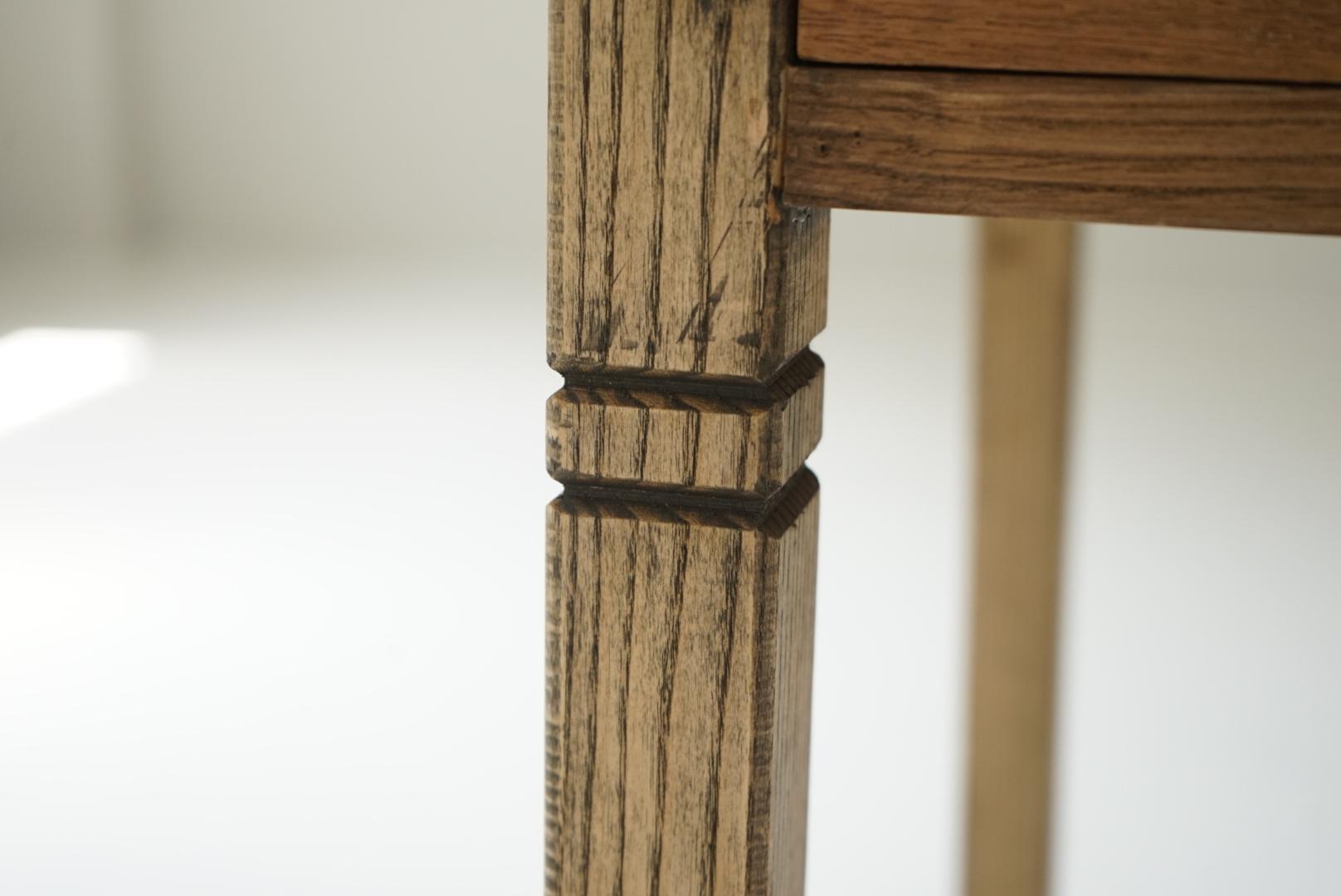 Japanese Antique Dining Table Desk Primitive Japandi For Sale 3