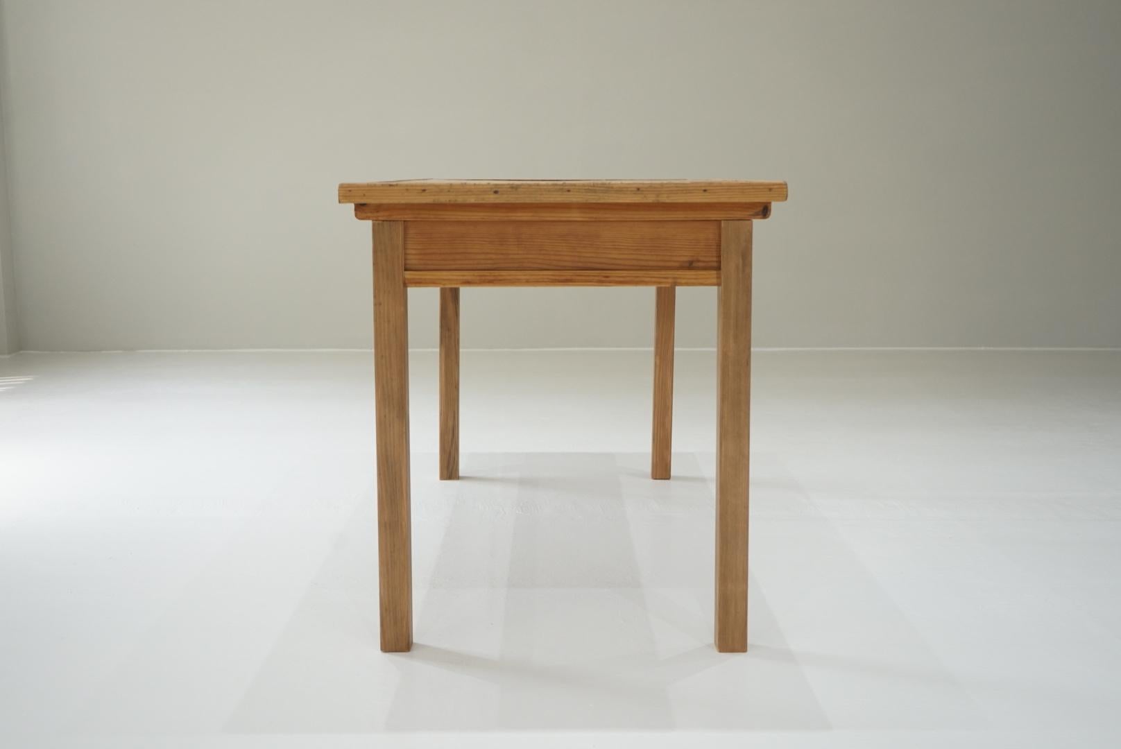 Japanese Antique Dining Table Primitive Japandi For Sale 7