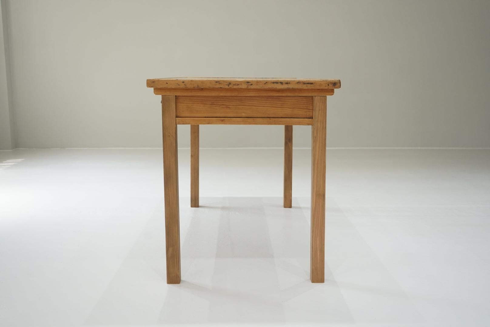 Japanese Antique Dining Table Primitive Japandi For Sale 8