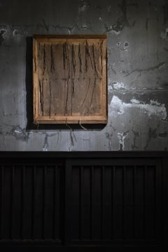 Porta antica giapponese Decorazione da parete 1860-1900 / Arte astratta Wabi Sabi