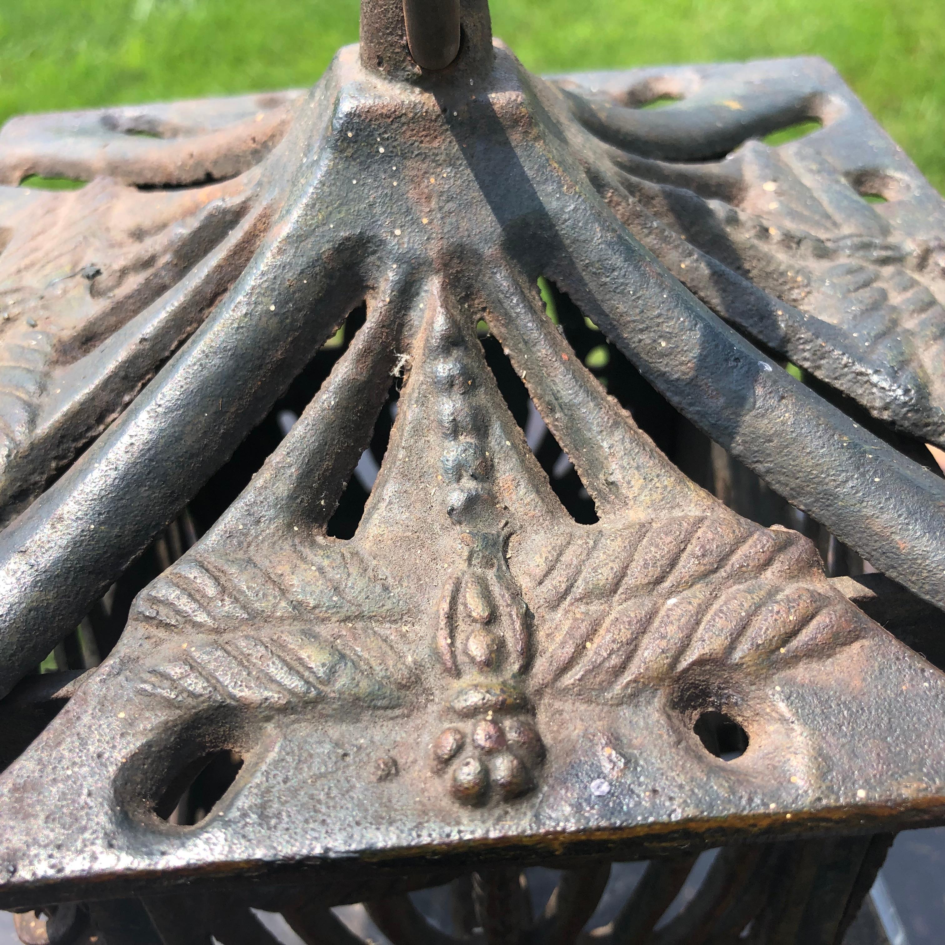 Japanese Antique Dragonfly Lantern In Good Condition In South Burlington, VT
