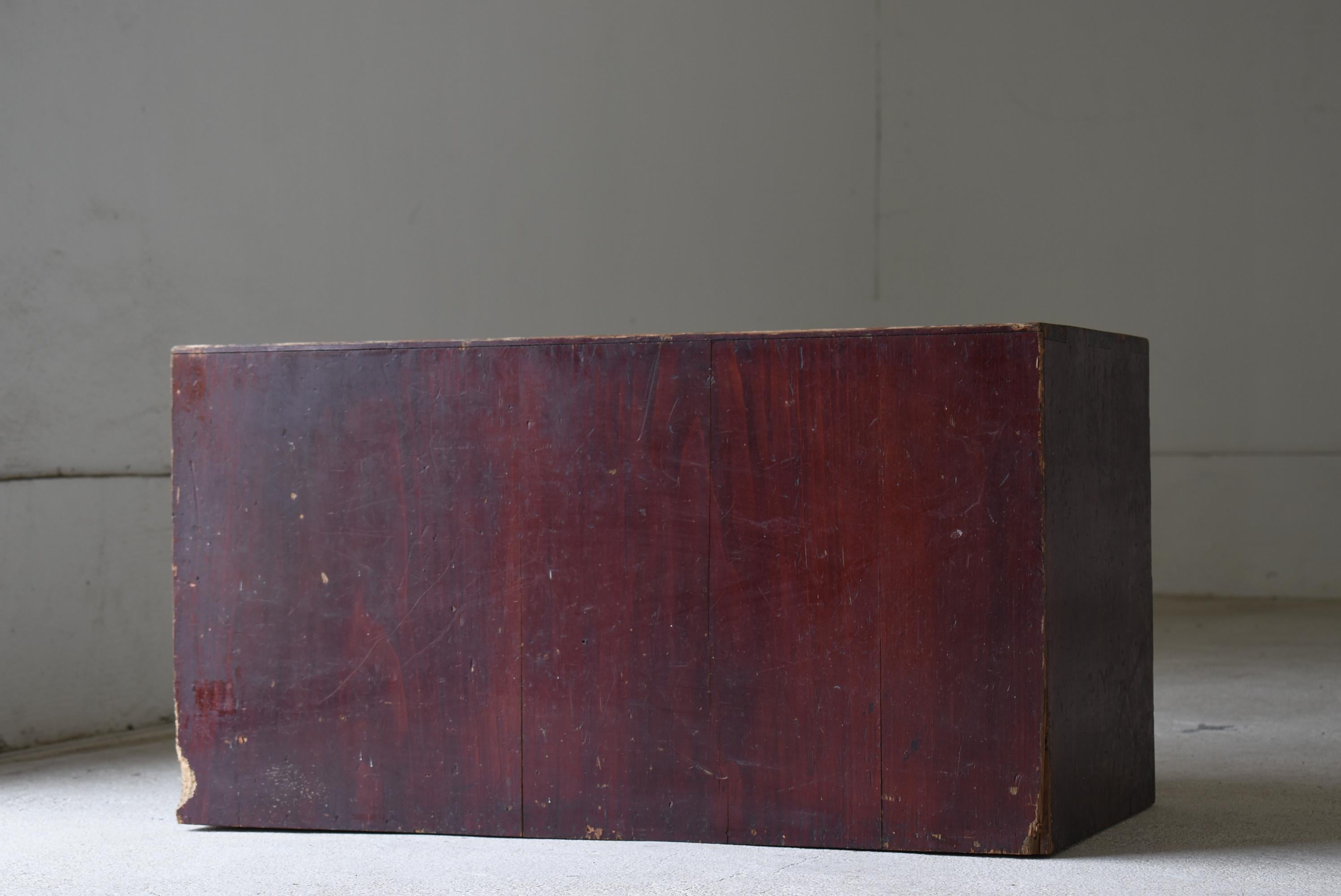 Cajón Antiguo Japonés Años 1860-1900 / Almacenamiento Tansu Wabi Sabi 7