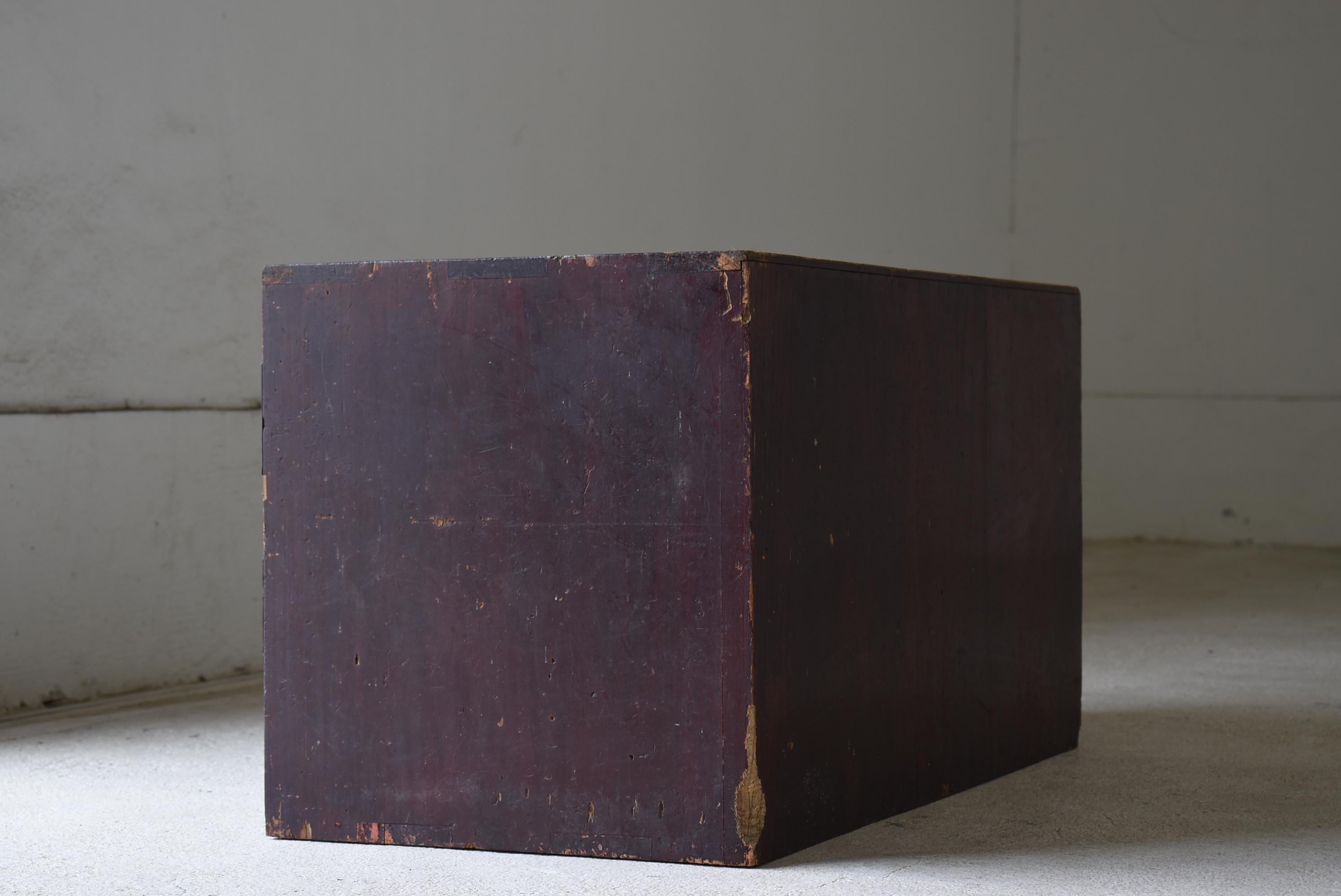 Cajón Antiguo Japonés Años 1860-1900 / Almacenamiento Tansu Wabi Sabi 8