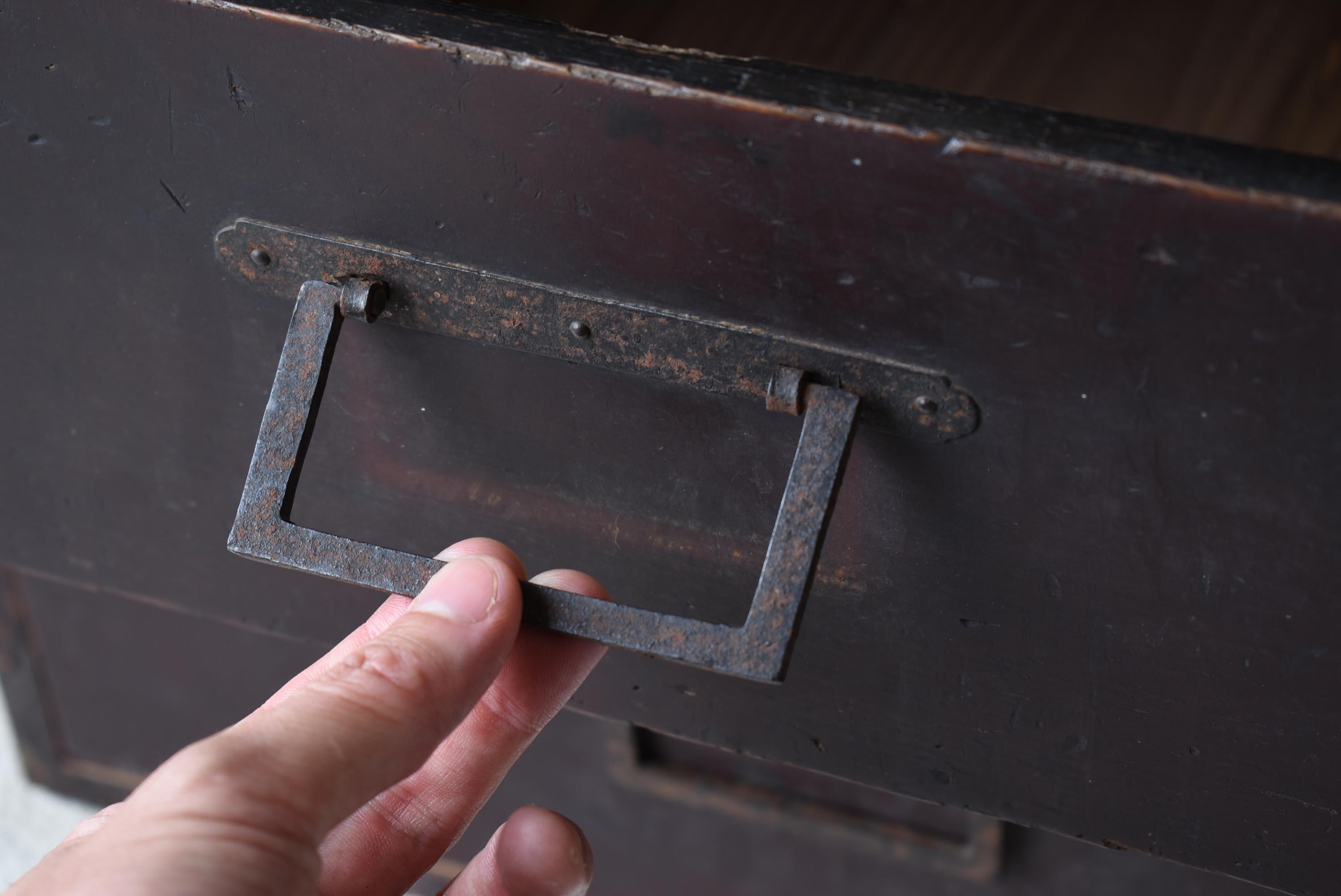 Cajón Antiguo Japonés Años 1860-1900 / Almacenamiento Tansu Wabi Sabi 1