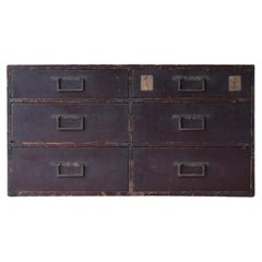 Cajón Antiguo Japonés Años 1860-1900 / Almacenamiento Tansu Wabi Sabi