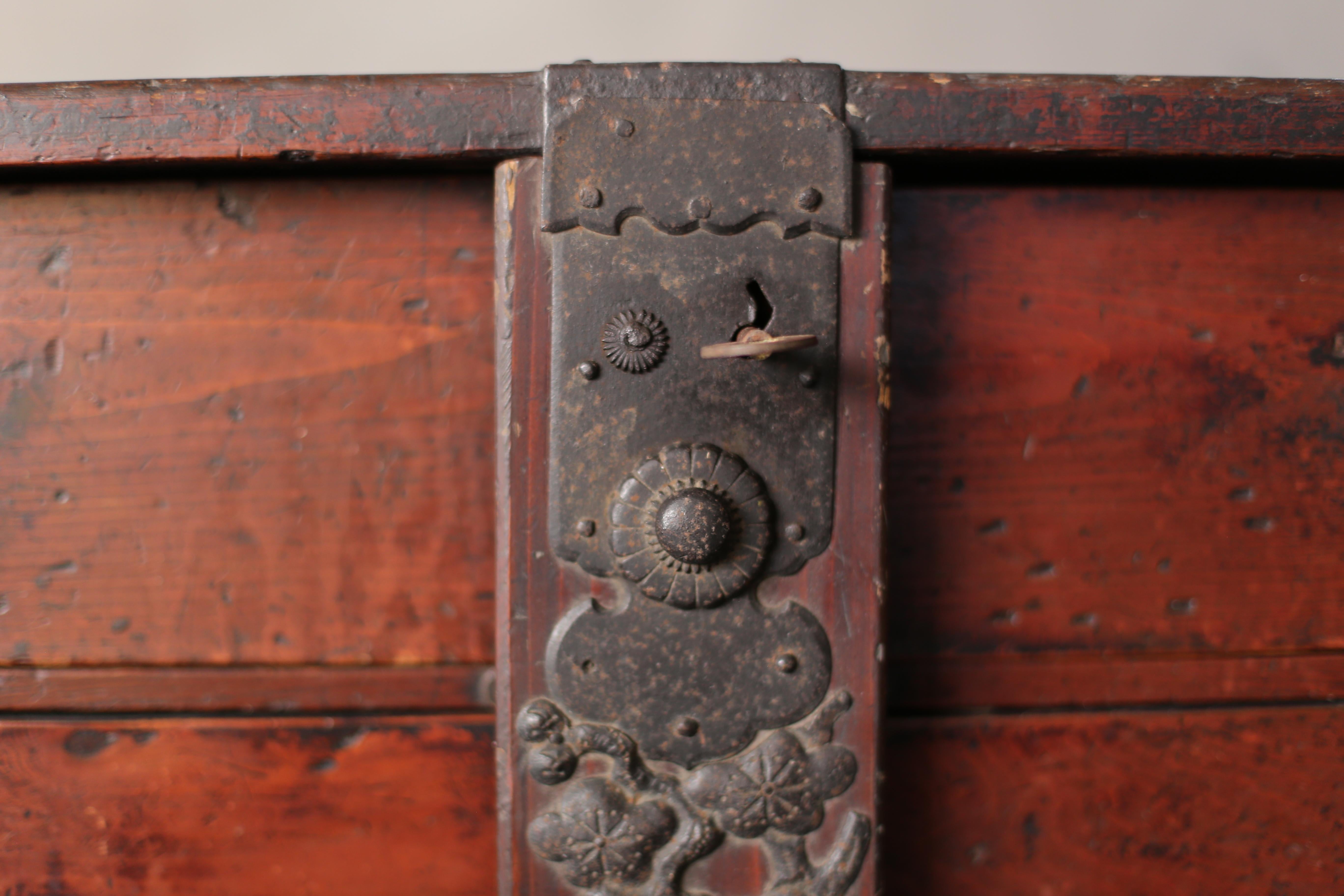 Antike japanische Schublade 1860er-1900er Jahre / Aufbewahrung Tansu Wabisabi (20. Jahrhundert) im Angebot