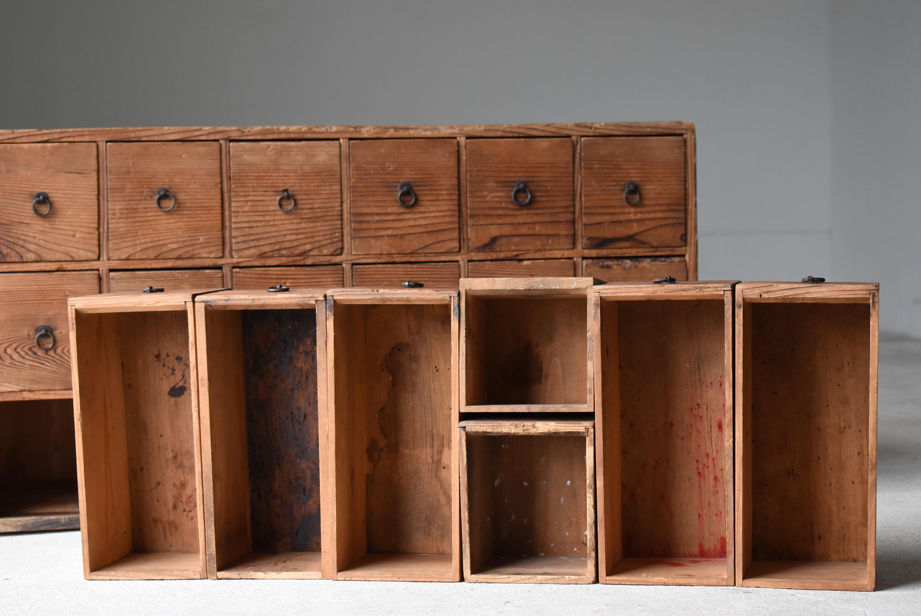 Japanese Antique Drawer 1860s-1900s / Tansu Cabinet Sideboard Wabi Sabi 4