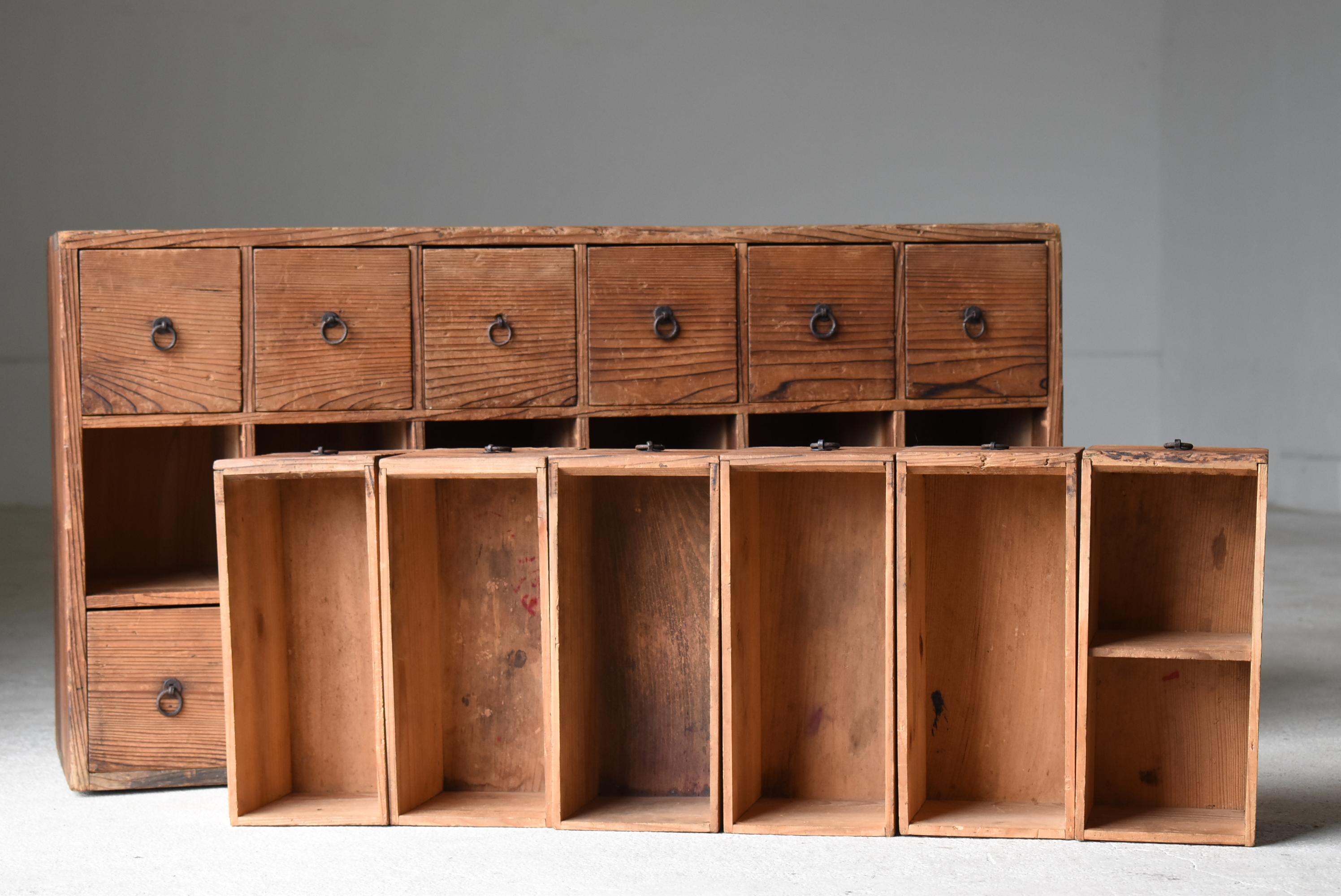 Japanese Antique Drawer 1860s-1900s / Tansu Cabinet Sideboard Wabi Sabi 5