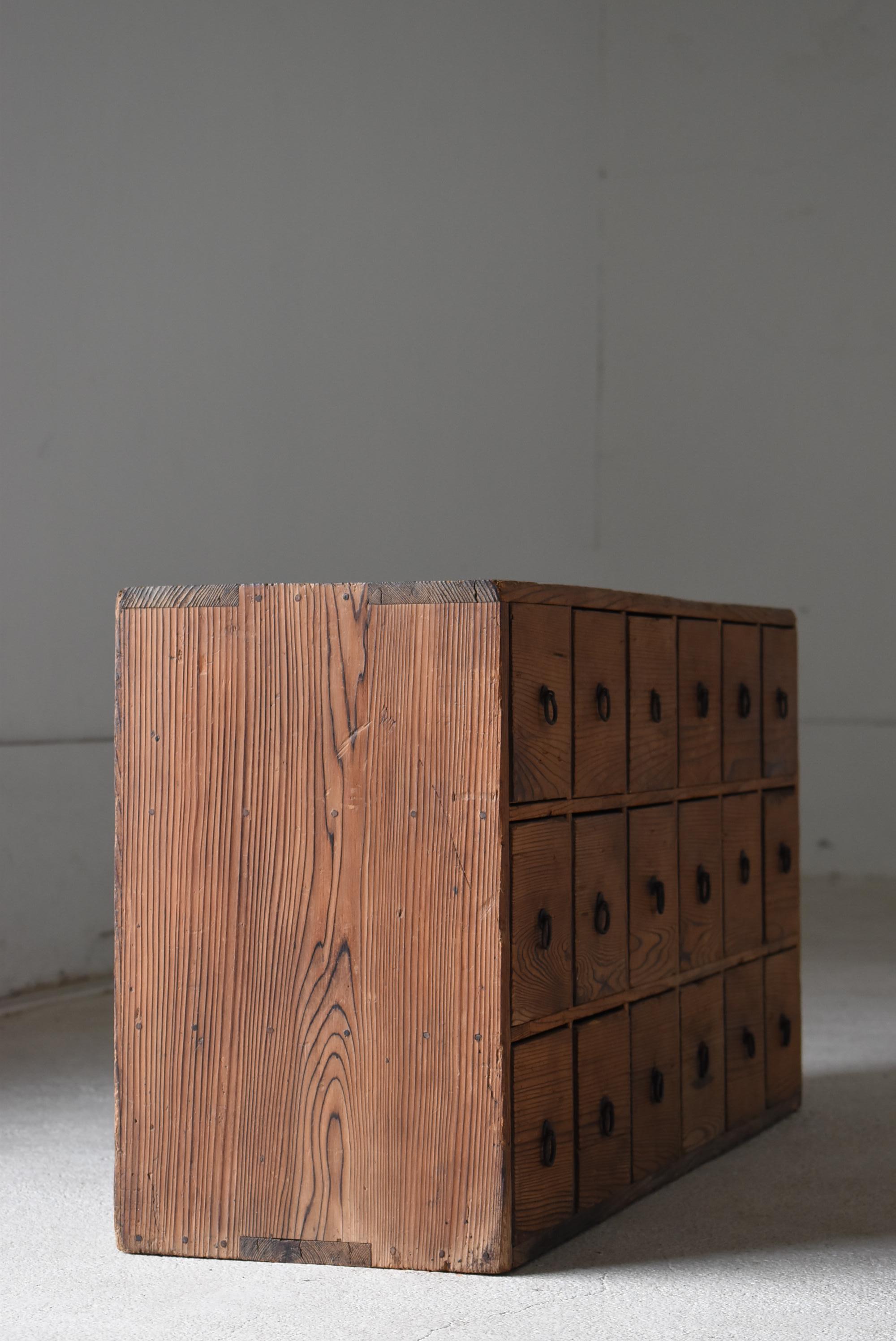 Japanese Antique Drawer 1860s-1900s / Tansu Cabinet Sideboard Wabi Sabi 7