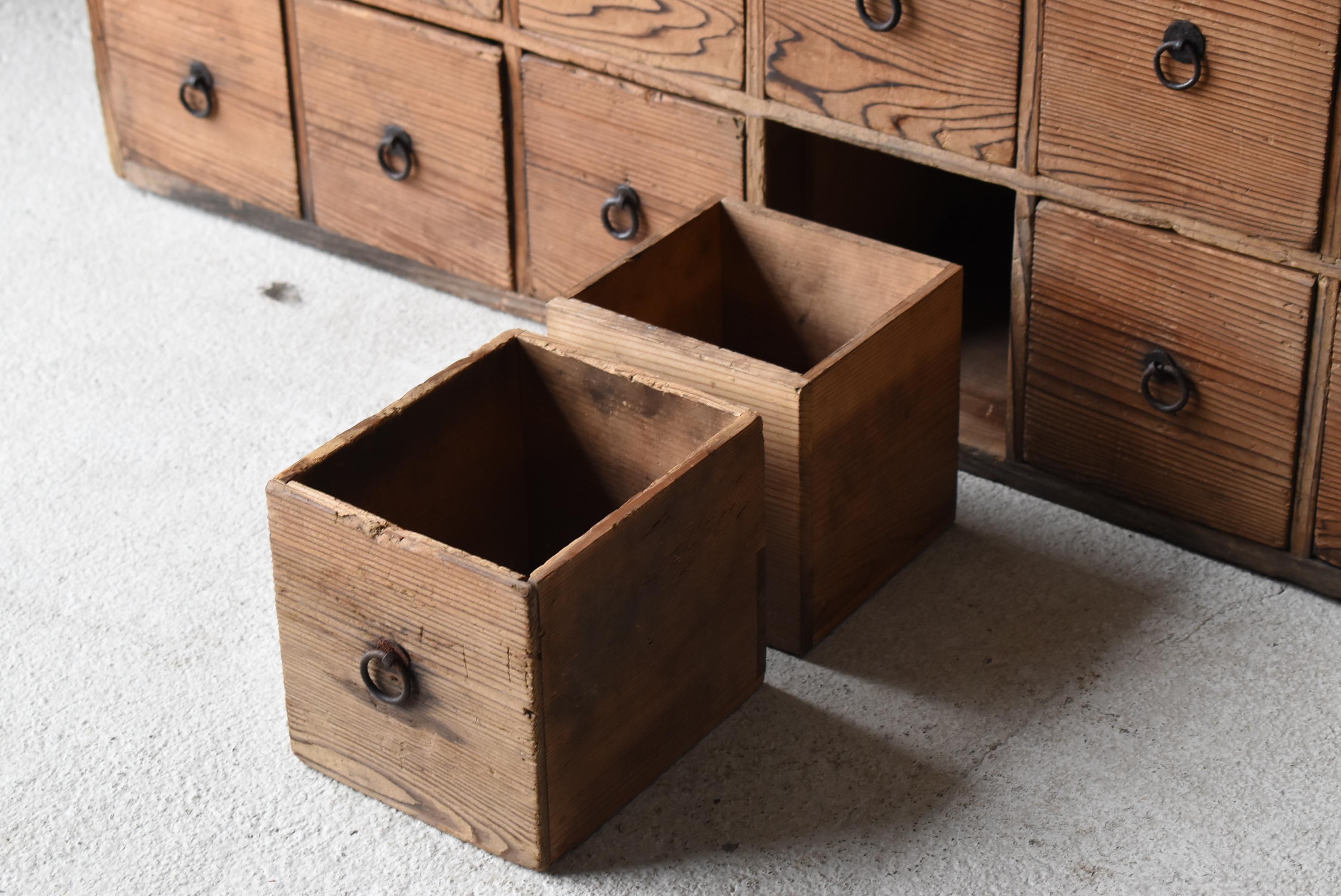 Japanese Antique Drawer 1860s-1900s / Tansu Cabinet Sideboard Wabi Sabi 3