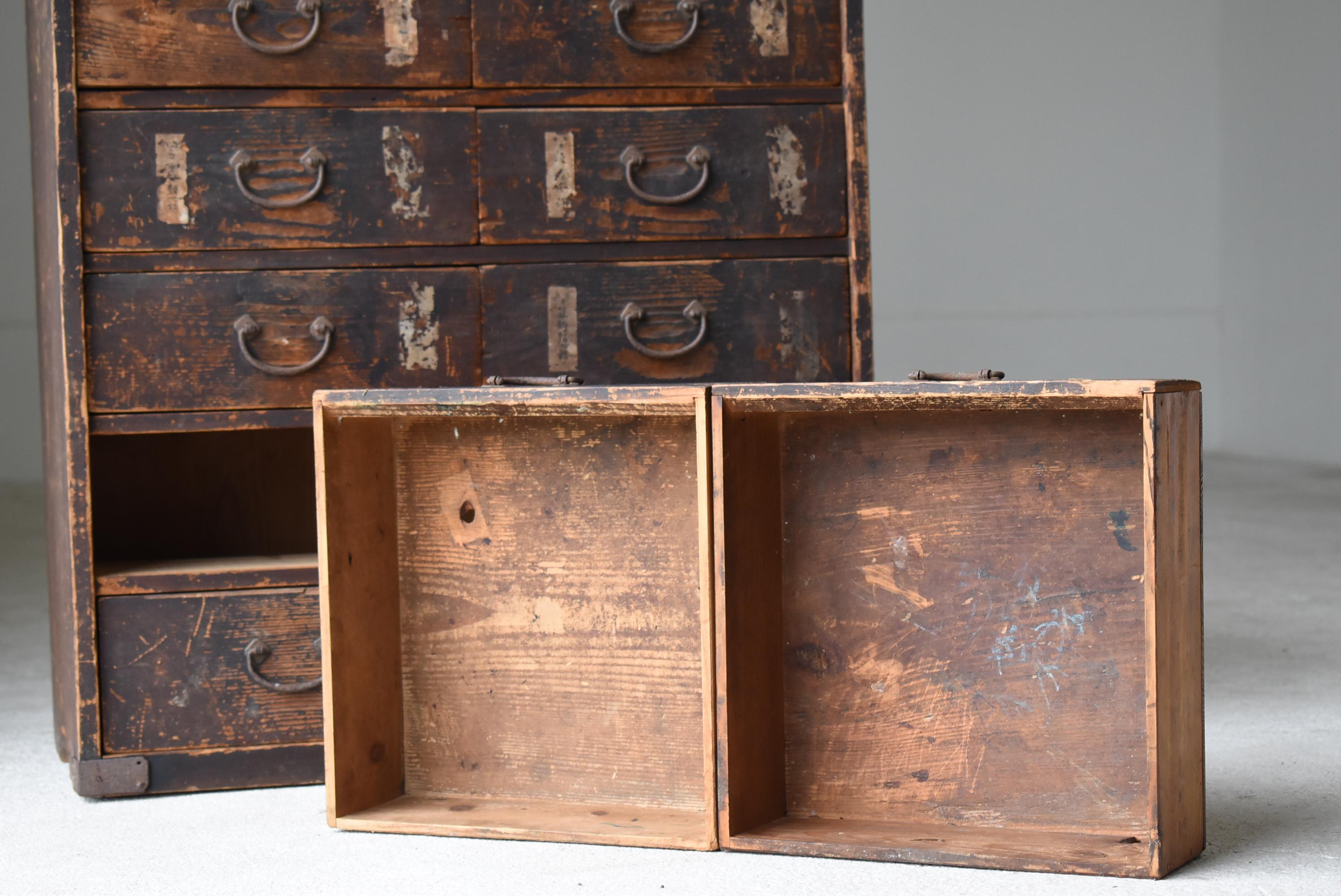 Japanese Antique Drawer 1860s-1900s/Tansu Chests of Drawers Storage Wabisabi 2