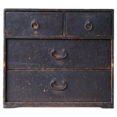 Japanese Antique Drawer 1860s-1900s/Tansu Chests of Drawers Wabi-Sabi storage