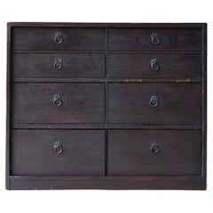 Japanese Antique Drawer 1860s-1900s / Tansu Storage Wabisabi