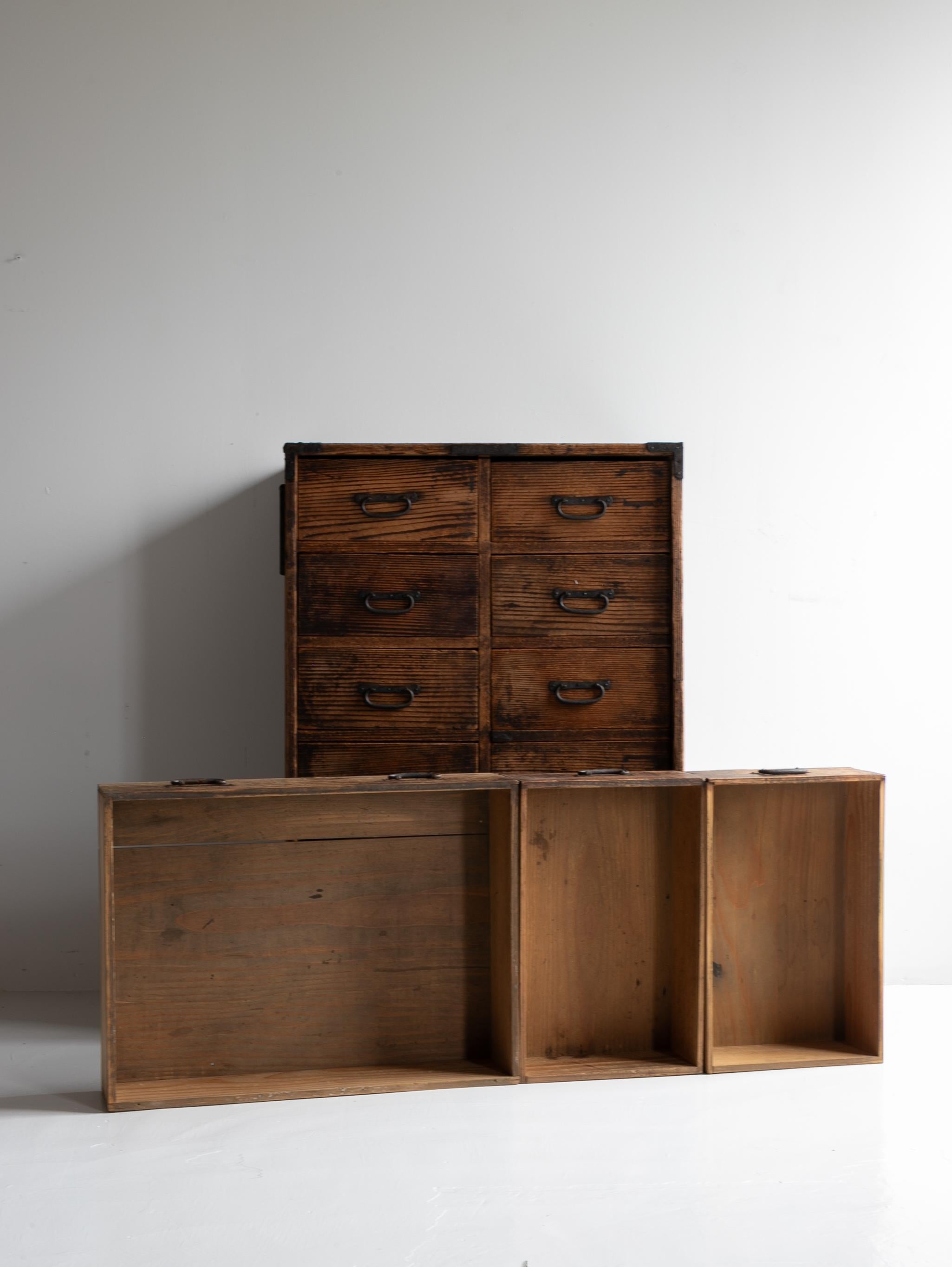 Japanese Antique Drawer 1860s-1920s / Sideboard Wabi Sabi For Sale 3