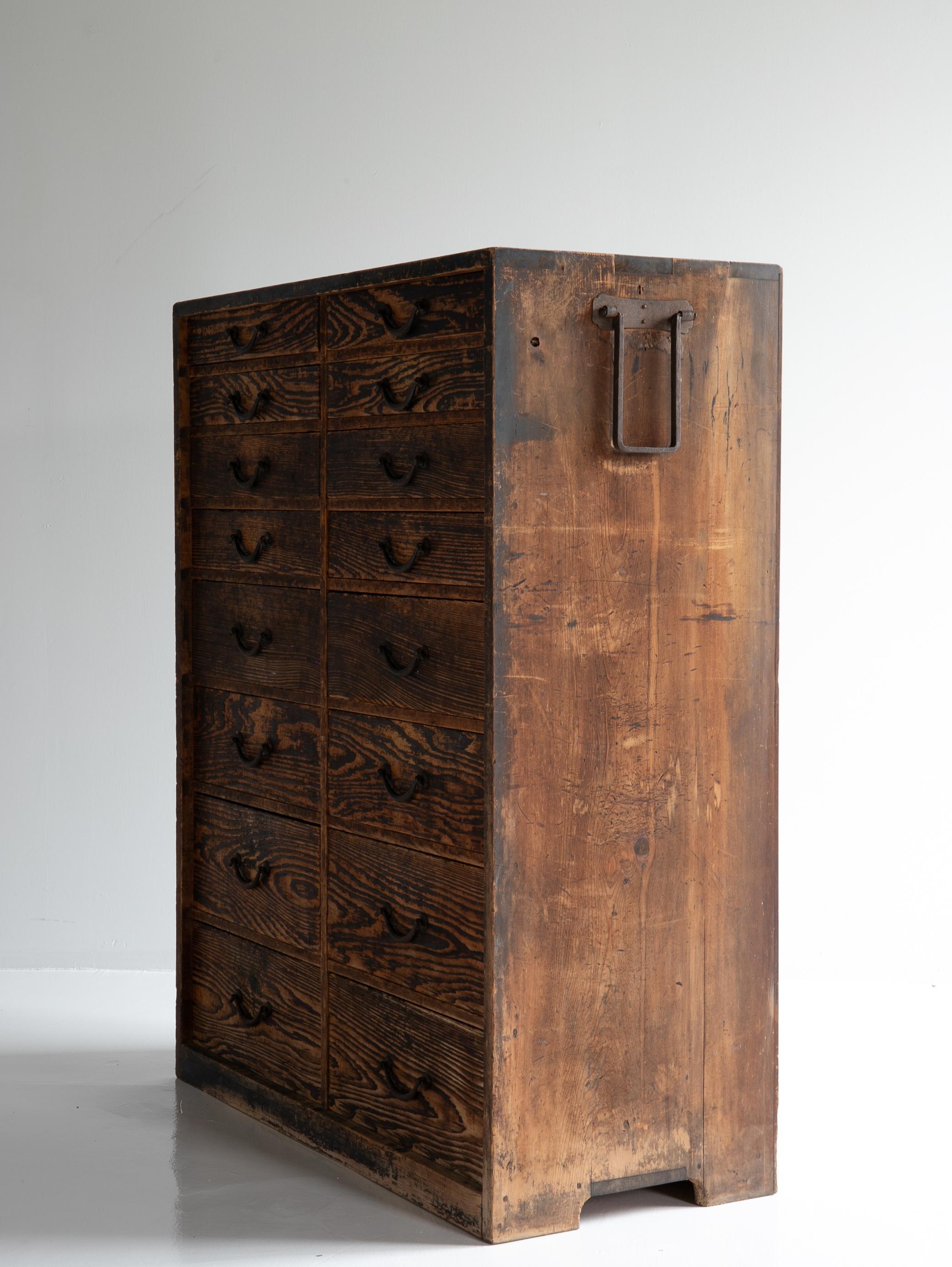 Japanese Antique Drawer 1860s-1920s / Sideboard Wabi Sabi en venta 4