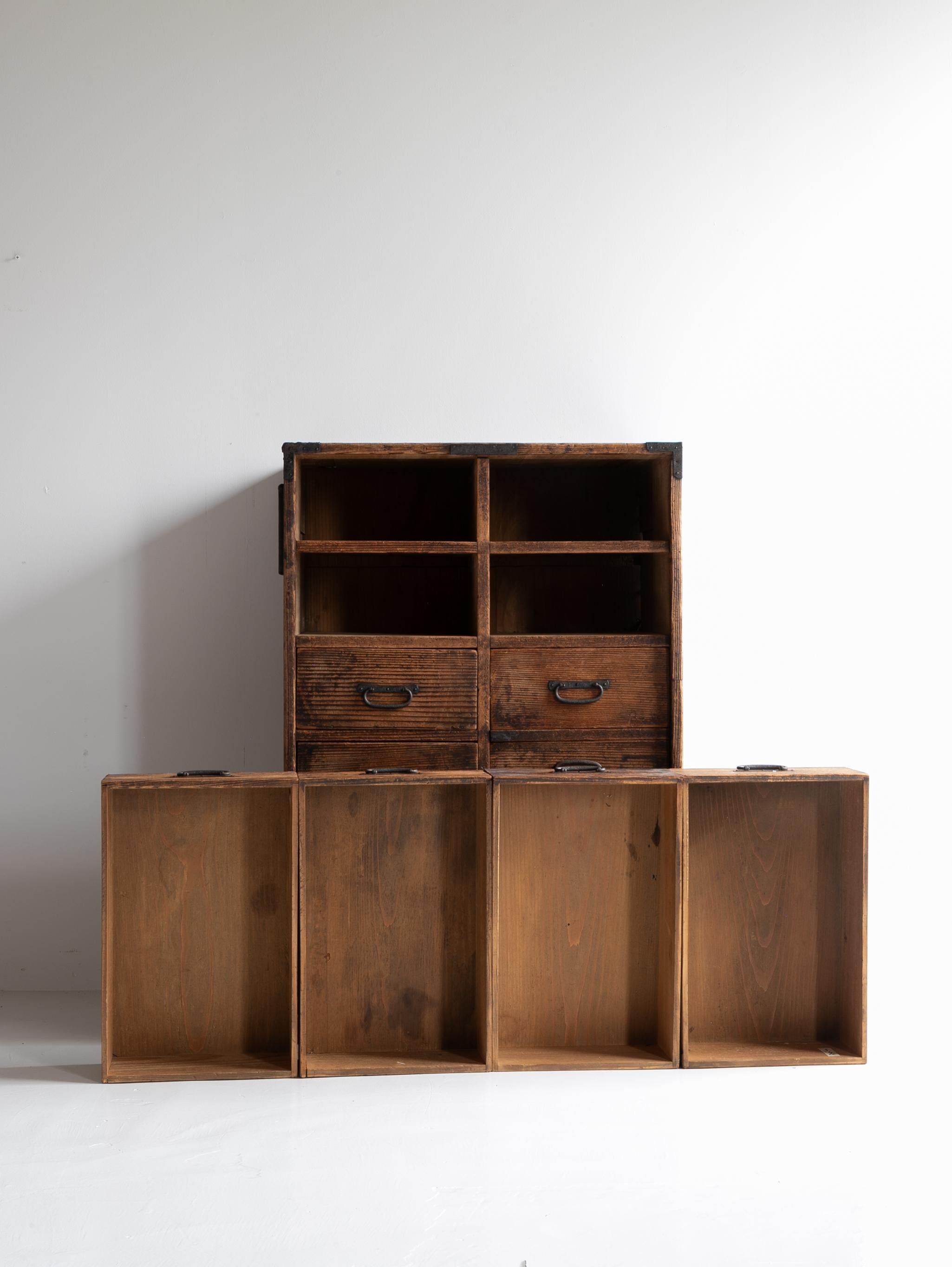 Japanese Antique Drawer 1860s-1920s / Sideboard Wabi Sabi For Sale 5