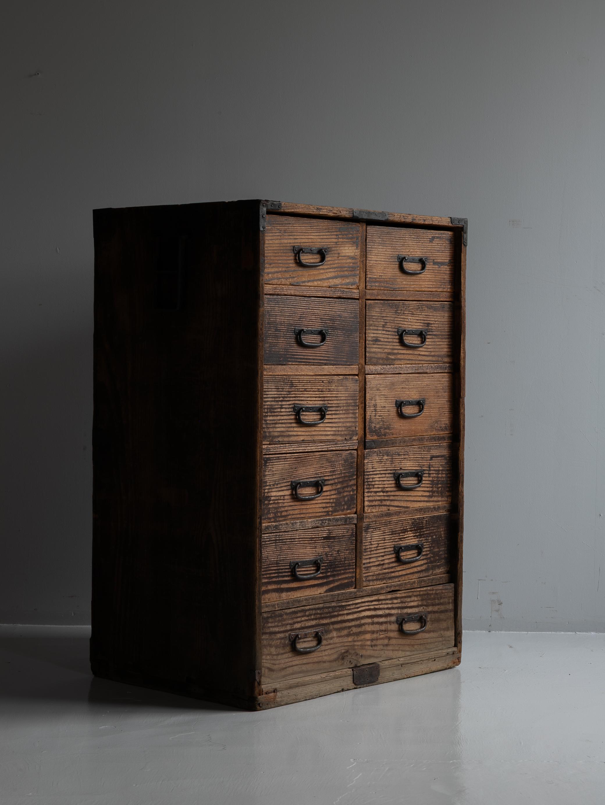 Japanese Antique Drawer 1860s-1920s / Sideboard Wabi Sabi For Sale 7
