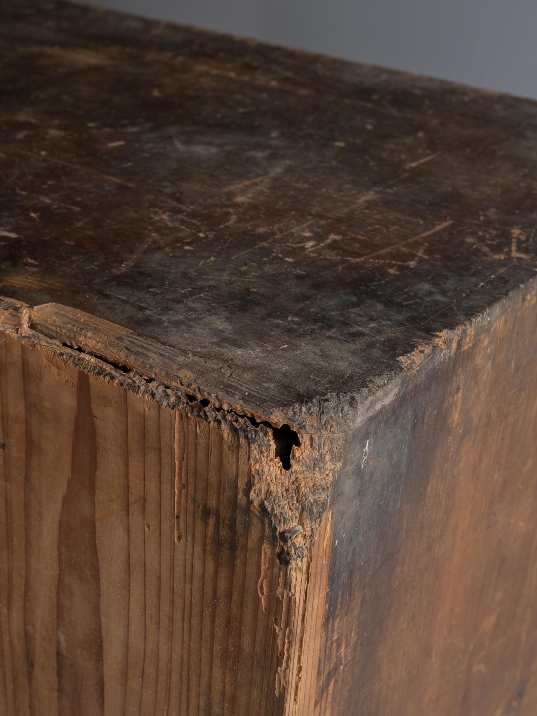 Japanese Antique Drawer 1860s-1920s / Sideboard Wabi Sabi For Sale 9