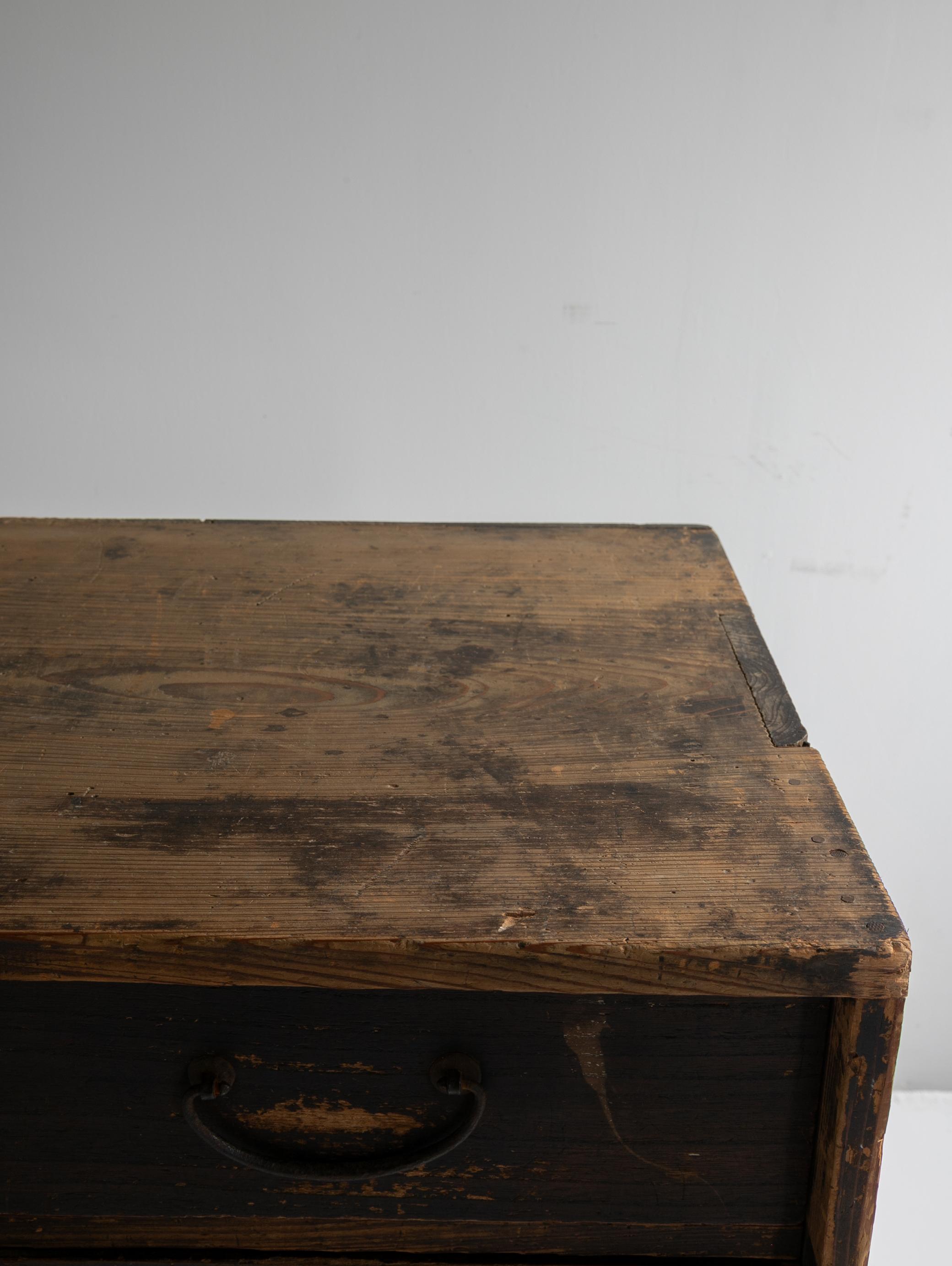 Japanese Antique Drawer 1860s-1920s / Sideboard Wabi Sabi For Sale 11