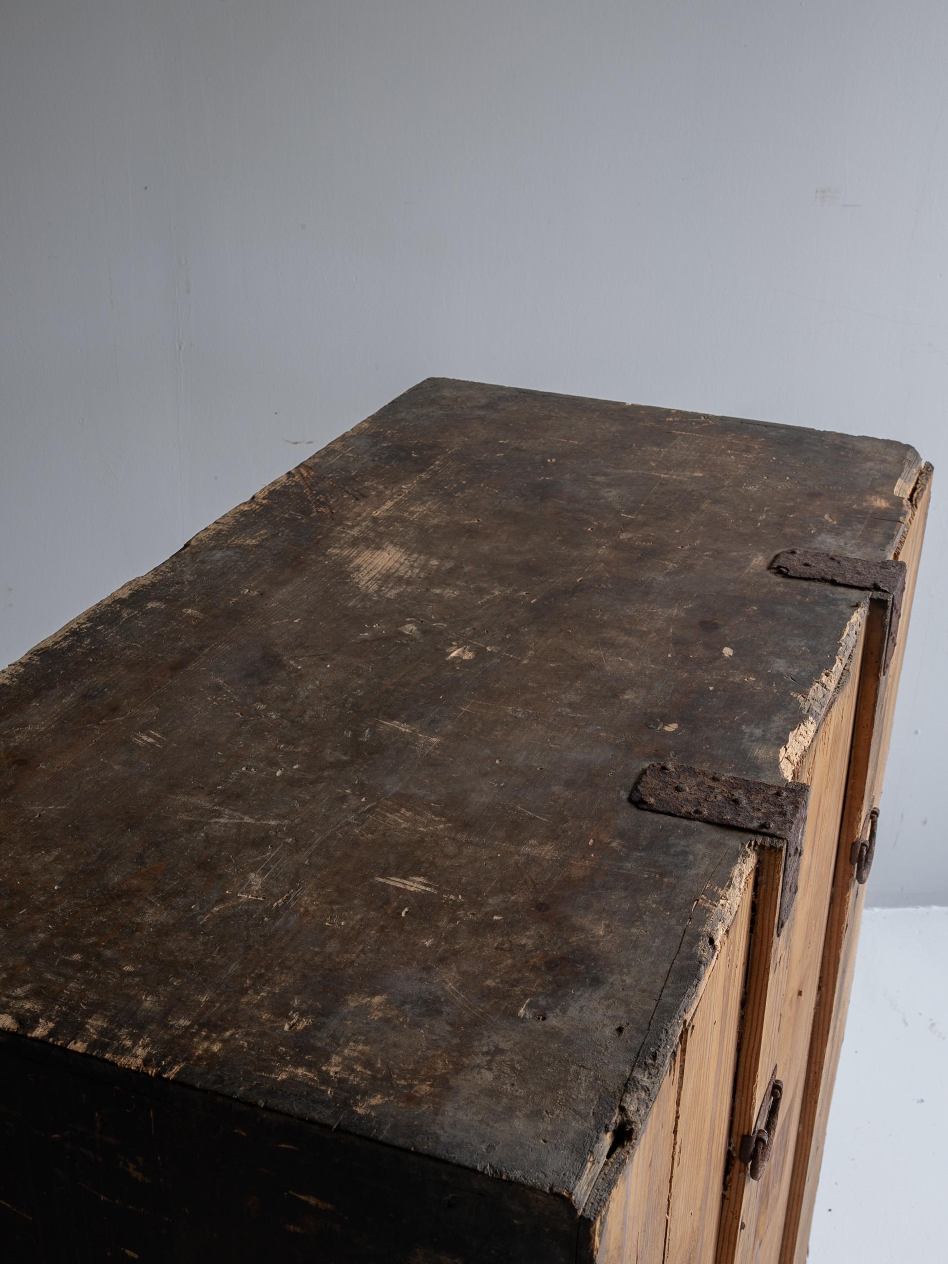 Japanese Antique Drawer 1860s-1920s / Sideboard Wabi Sabi For Sale 11