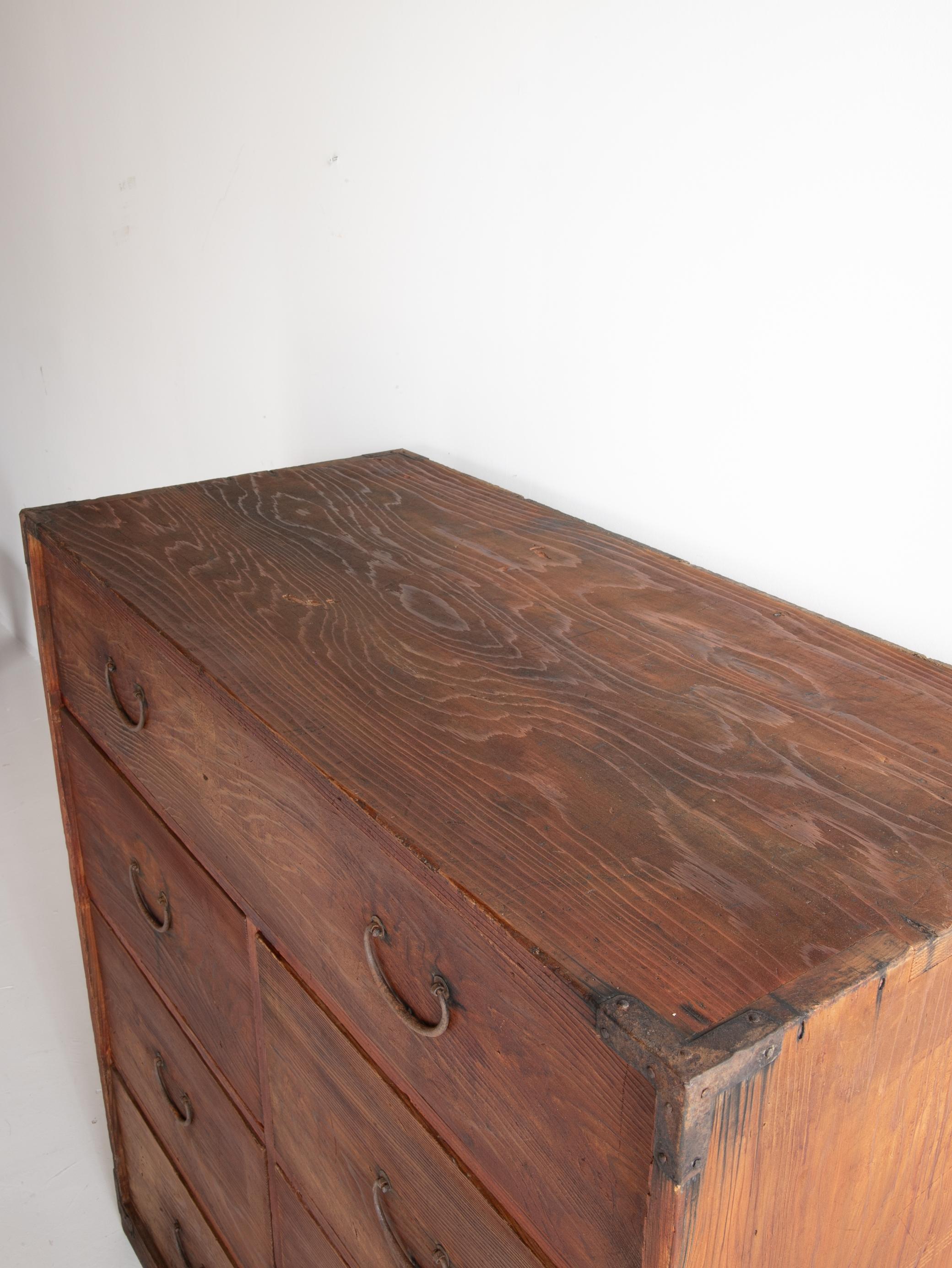 Japanese Antique Drawer 1860s-1920s / Sideboard Wabi Sabi en vente 10