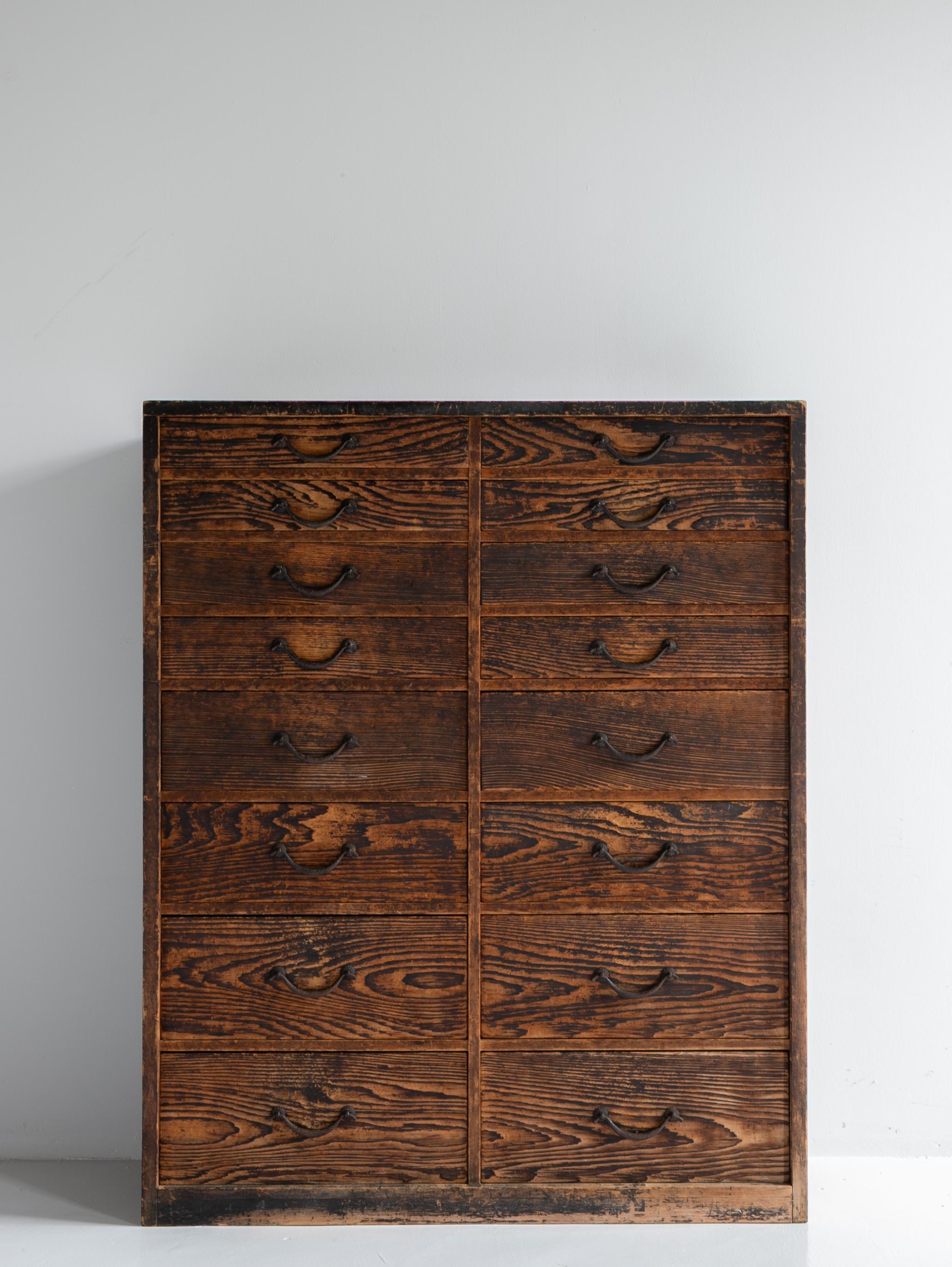 Japanese Antique Drawer 1860s-1920s / Sideboard Wabi Sabi Japonés en venta