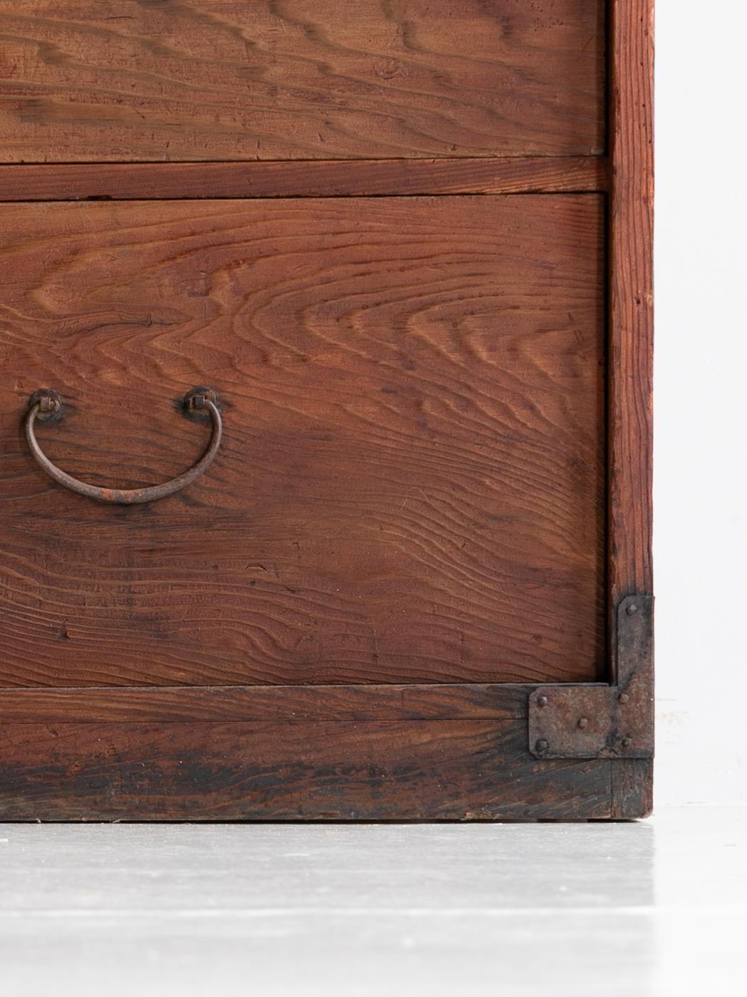Japonais Japanese Antique Drawer 1860s-1920s / Sideboard Wabi Sabi en vente