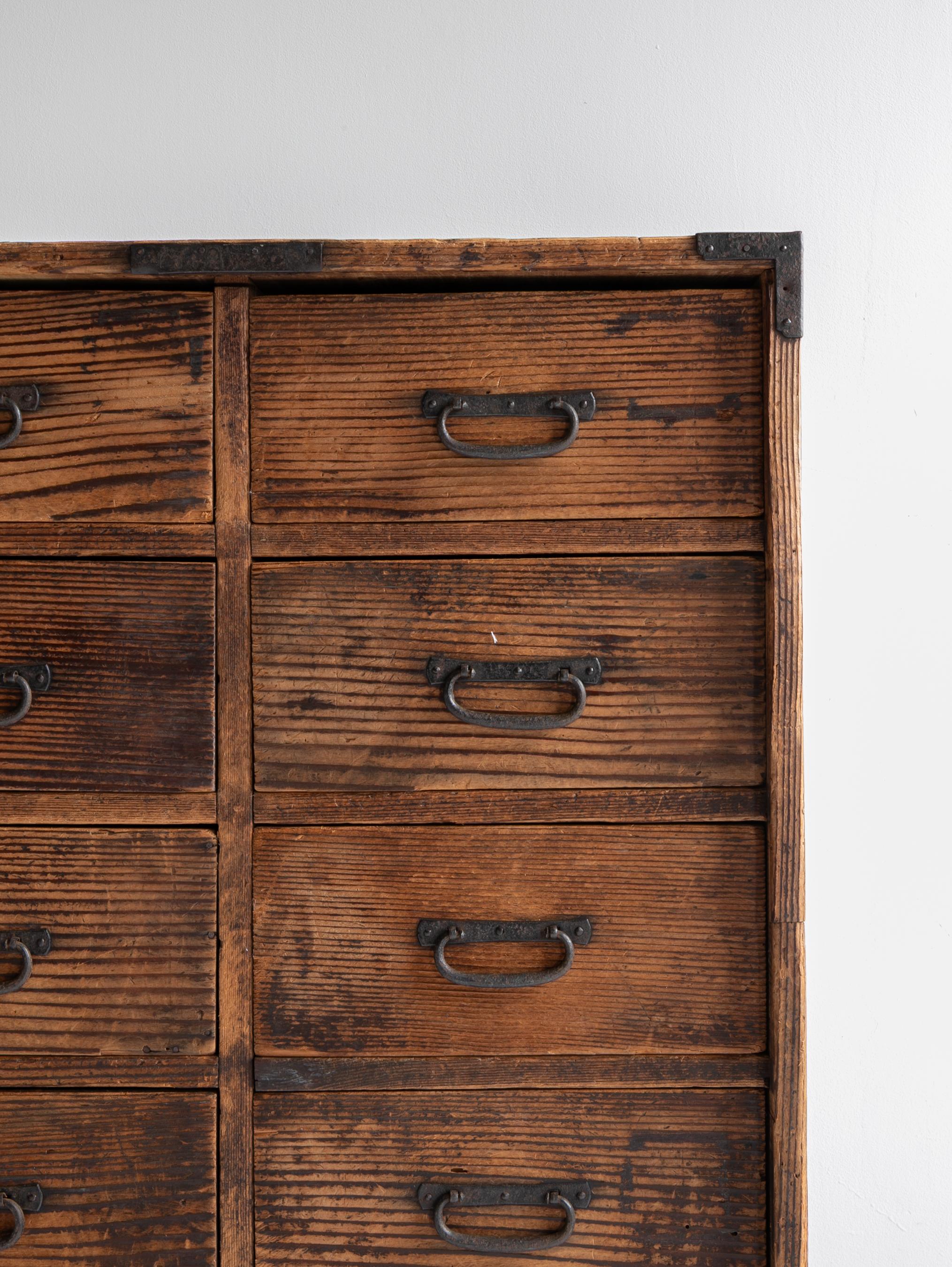 20th Century Japanese Antique Drawer 1860s-1920s / Sideboard Wabi Sabi For Sale