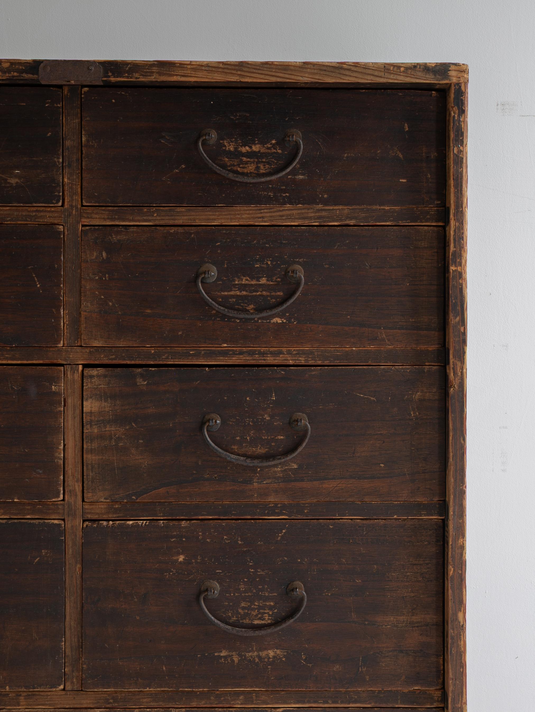 Japanese Antique Drawer 1860s-1920s / Sideboard Wabi Sabi For Sale 2