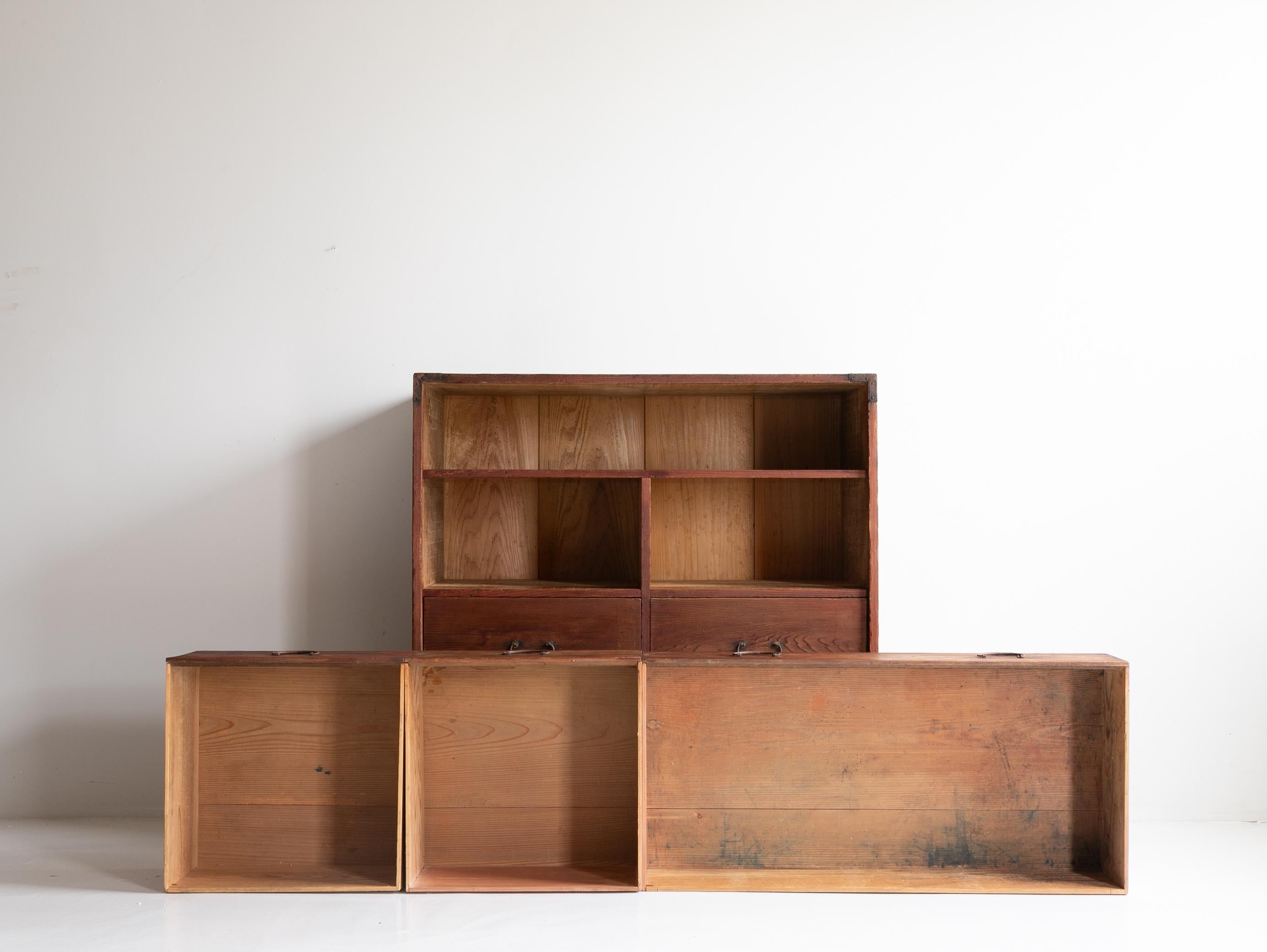 Japanese Antique Drawer 1860s-1920s / Sideboard Wabi Sabi en vente 1