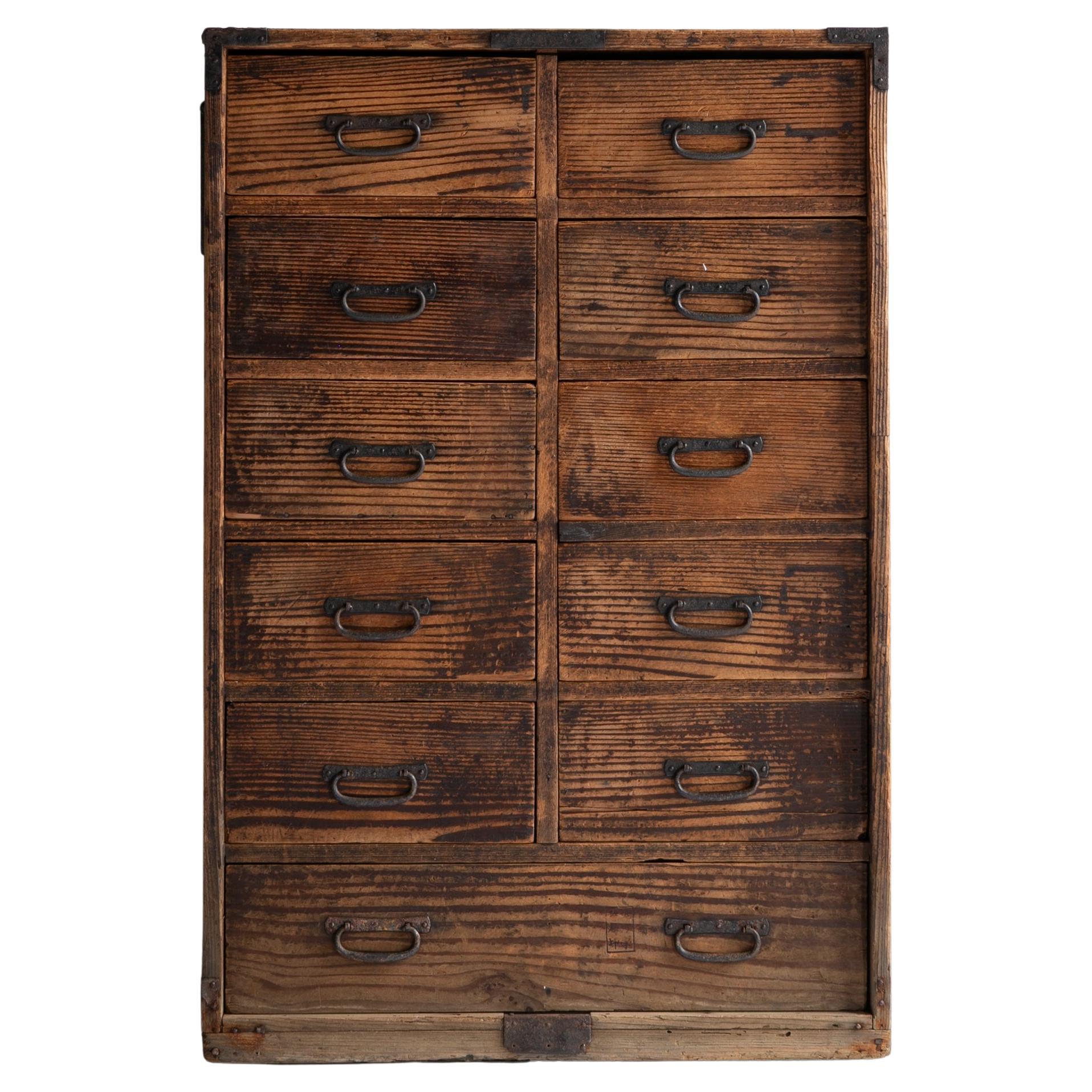 Japanese Antique Drawer 1860s-1920s / Sideboard Wabi Sabi